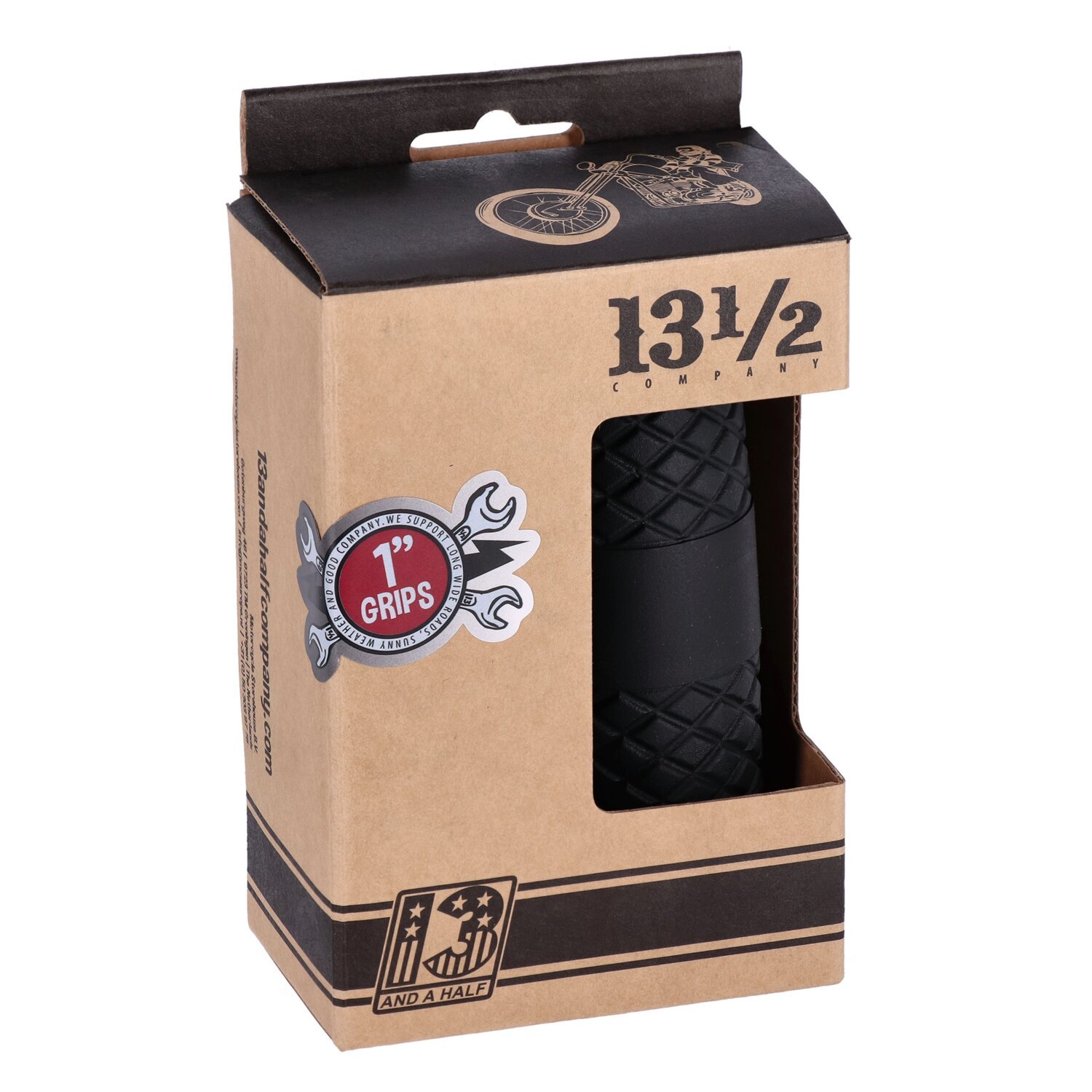 13 1/2 Outlaw grips black 1"