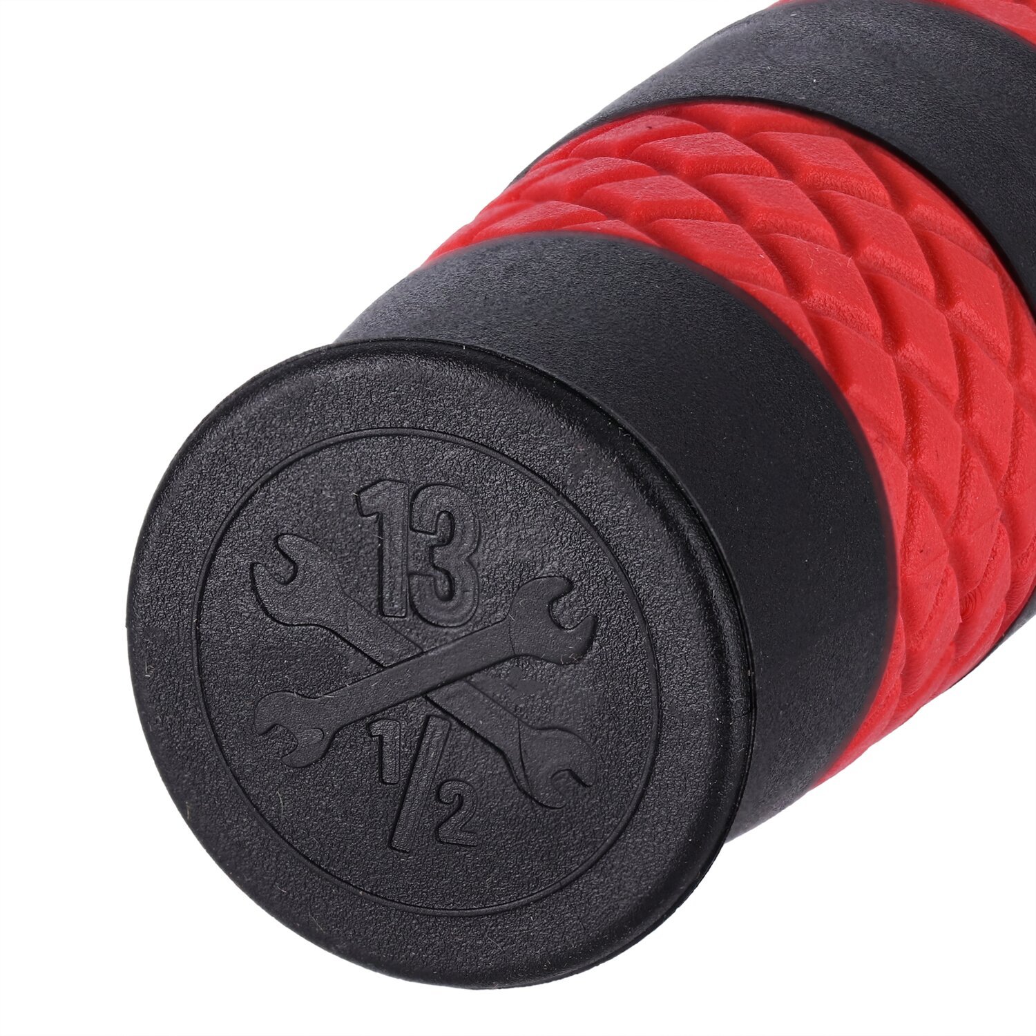 13 1/2 Outlaw grips black/red 1"