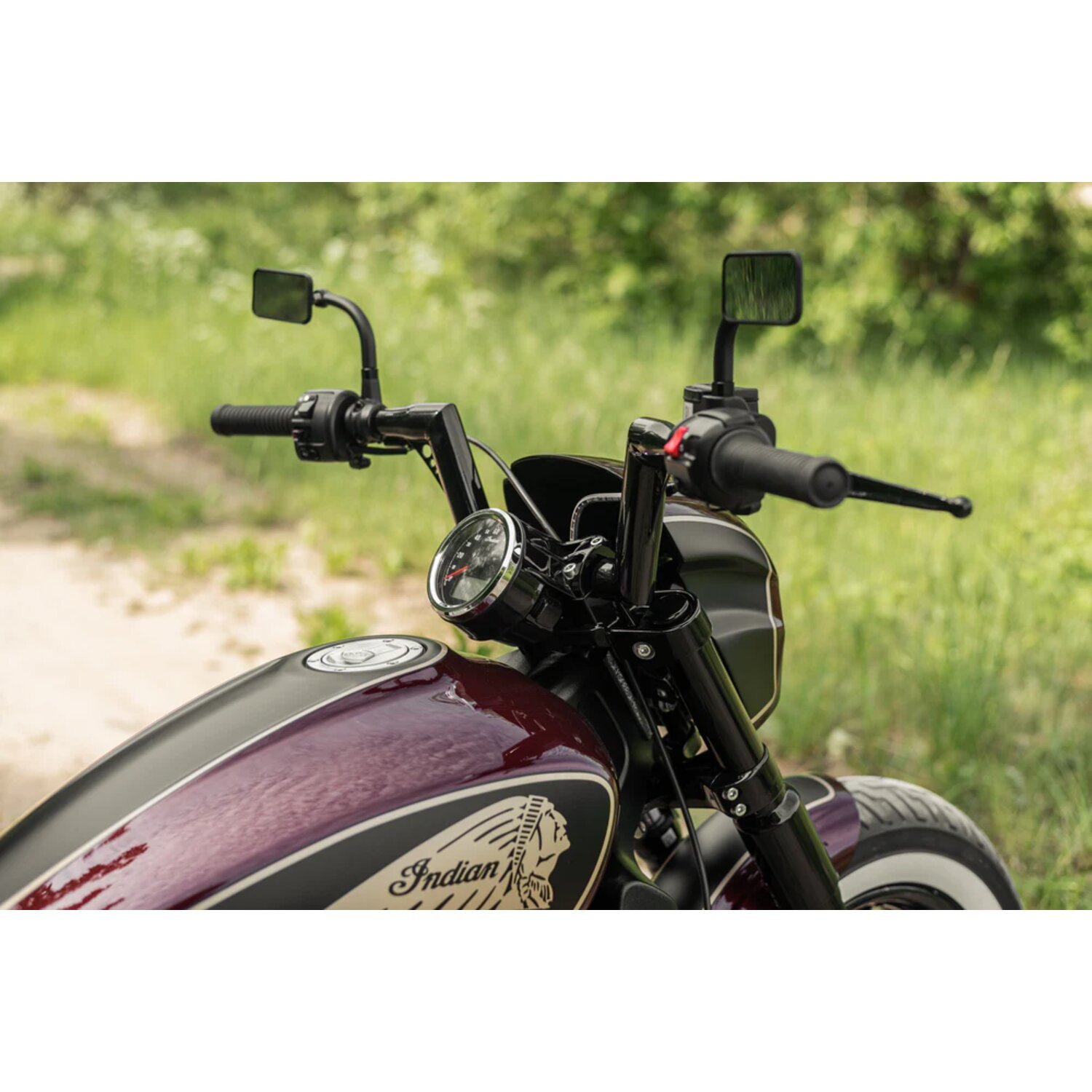 Killer Custom, Tomahawk Series Mini Ape 1 1/2"HandleBar. Bla, Black, Powder Coated