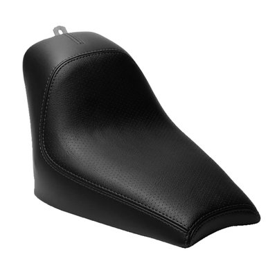 Enhance your Indian Scout with our custom-made Solo Seat, designed for easy installation on your OEM rear fender (with minor adjustments) or one of the Killer Custom custom rear fenders. Enjoy a custom, clean look while experiencing a comfortable ride. Crafted from special polyurethane and featuring perforated vinyl upholstery, this seat offers both style and functionality.