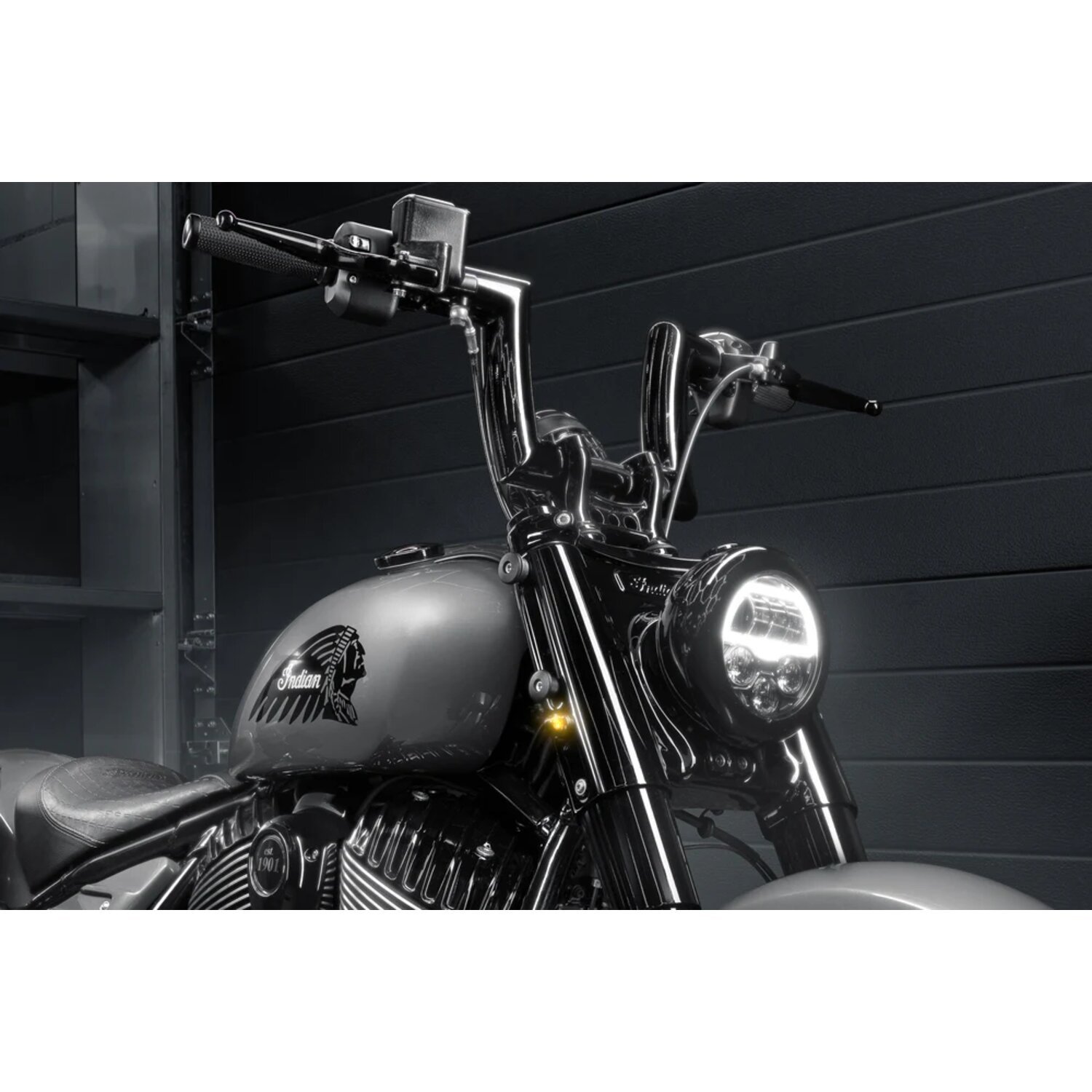 Killer Custom, Killer Bull 2 Fat Handlebars 6, Black, Powder Coated