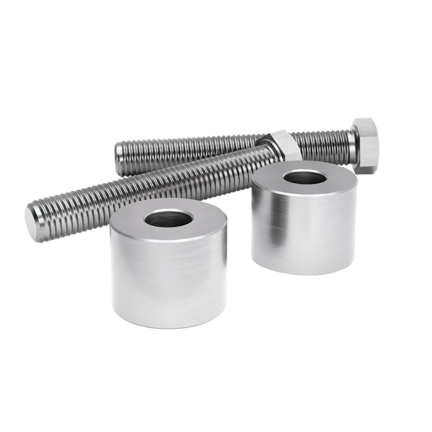Kraus, 1 inch (25.4mm) riser extension kit. Machined Finish, Unpainted, Raw