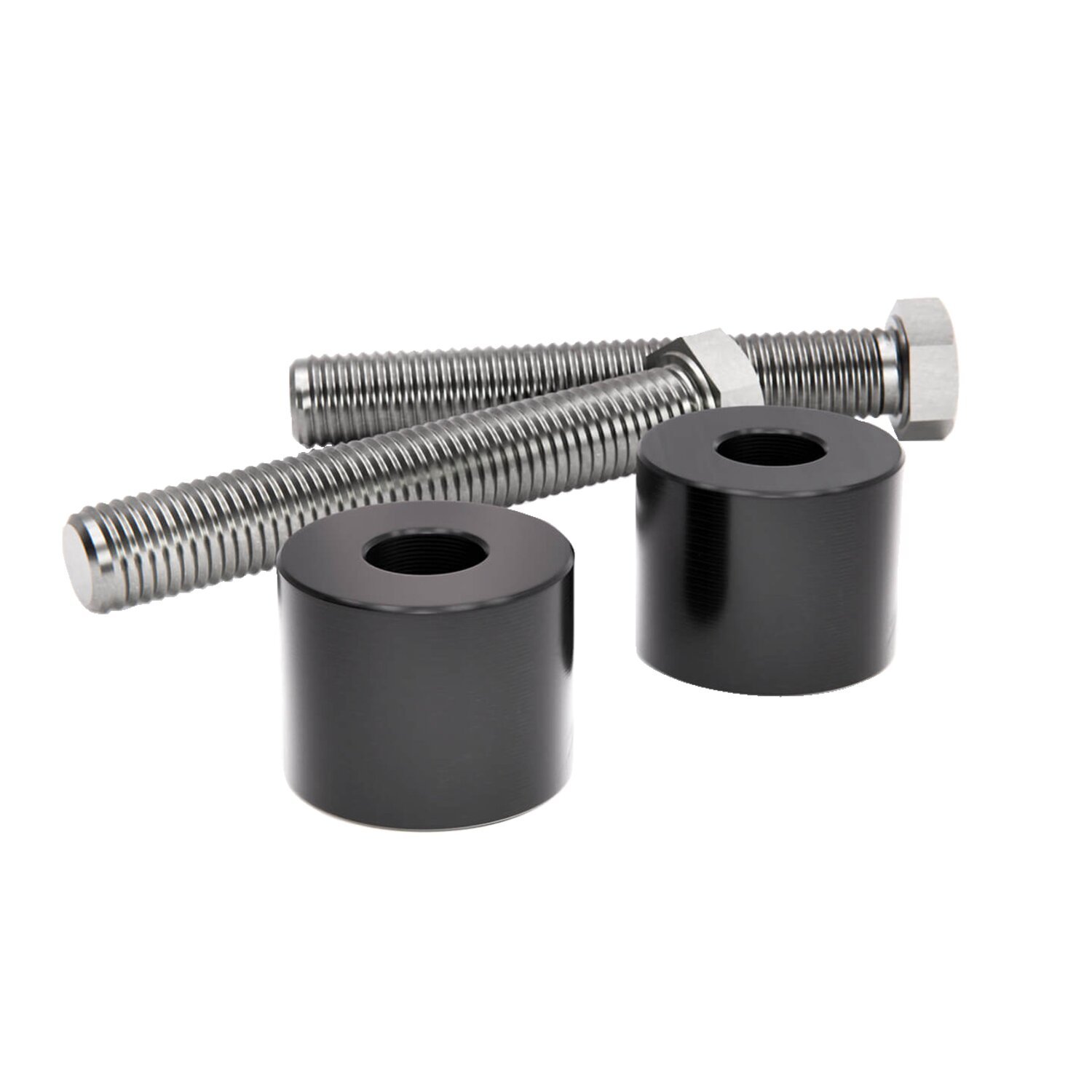 Kraus, 1 inch (25.4mm) riser extension kit, Black, Anodized