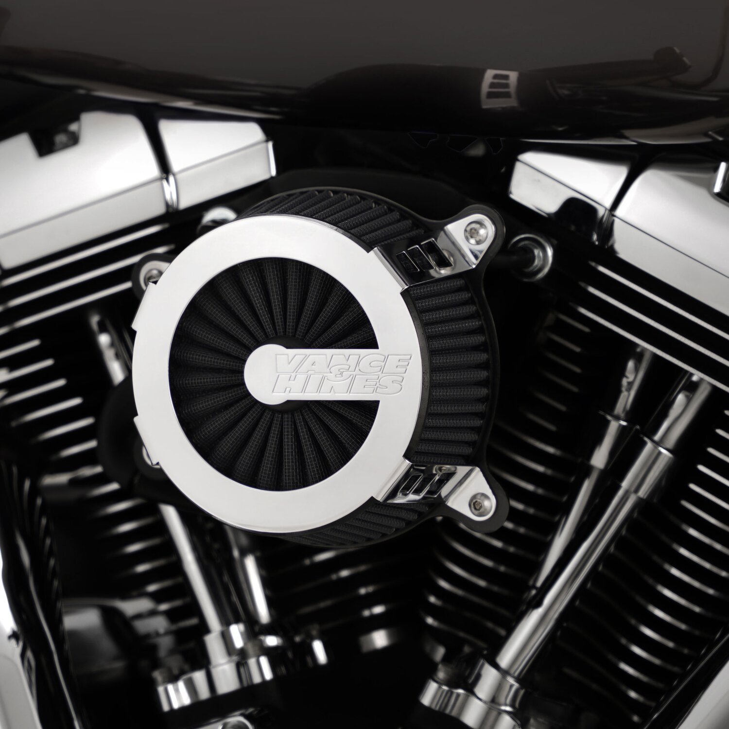 Vance & Hines, Cage Fighter air cleaner assembly, Chrome