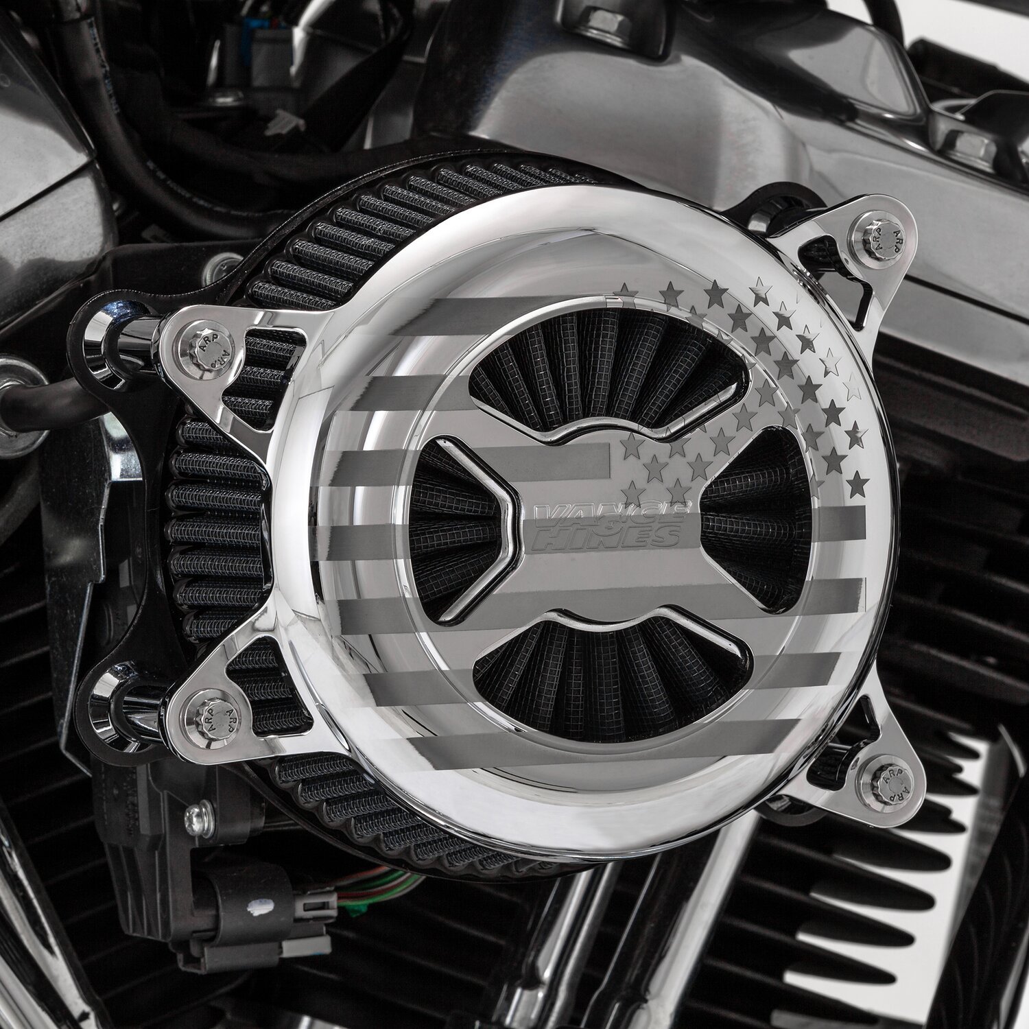 Vance & Hines, VO2 America air cleaner assembly, Chrome
