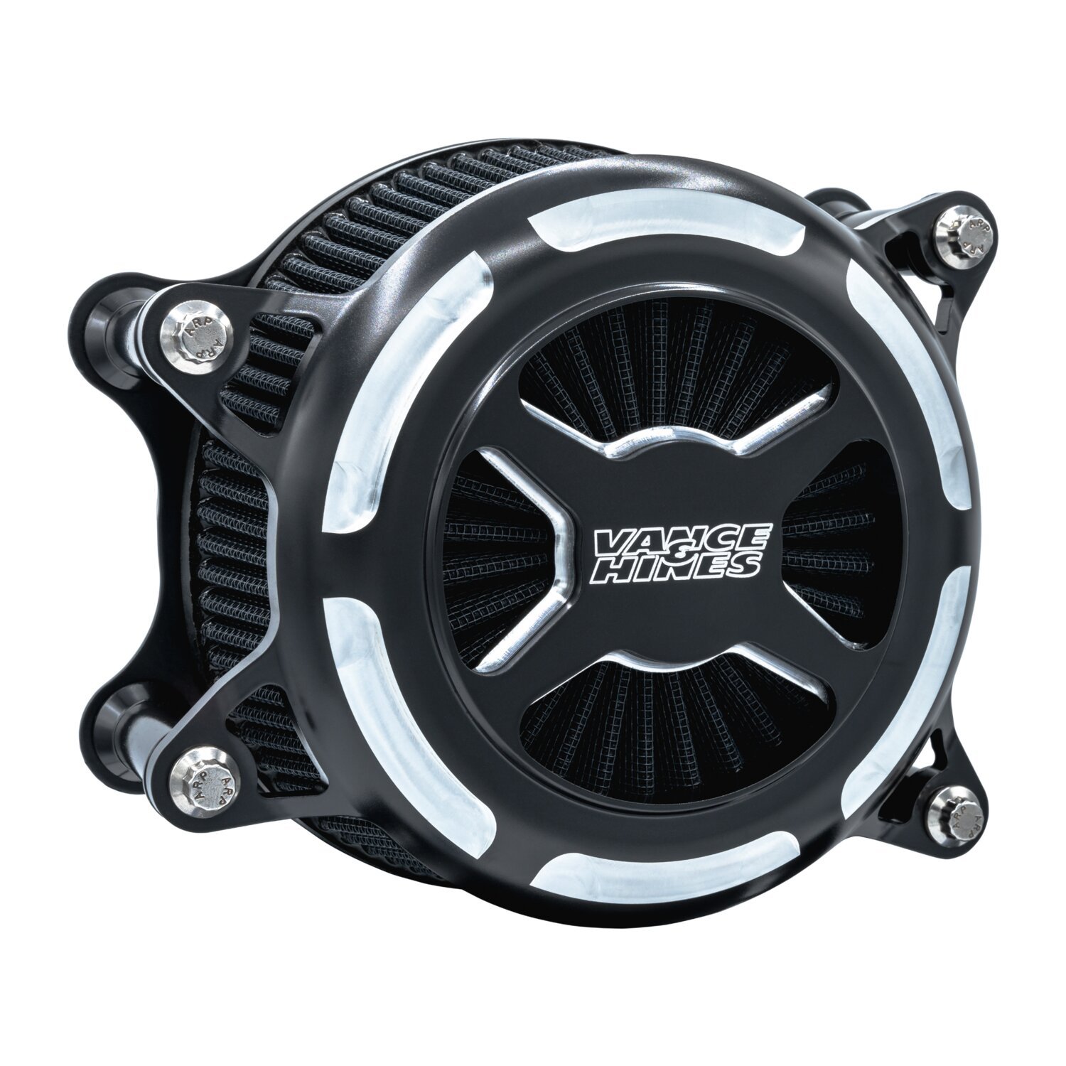 Vance & Hines, VO2 X air cleaner. Black Contrast, Contrast Cut