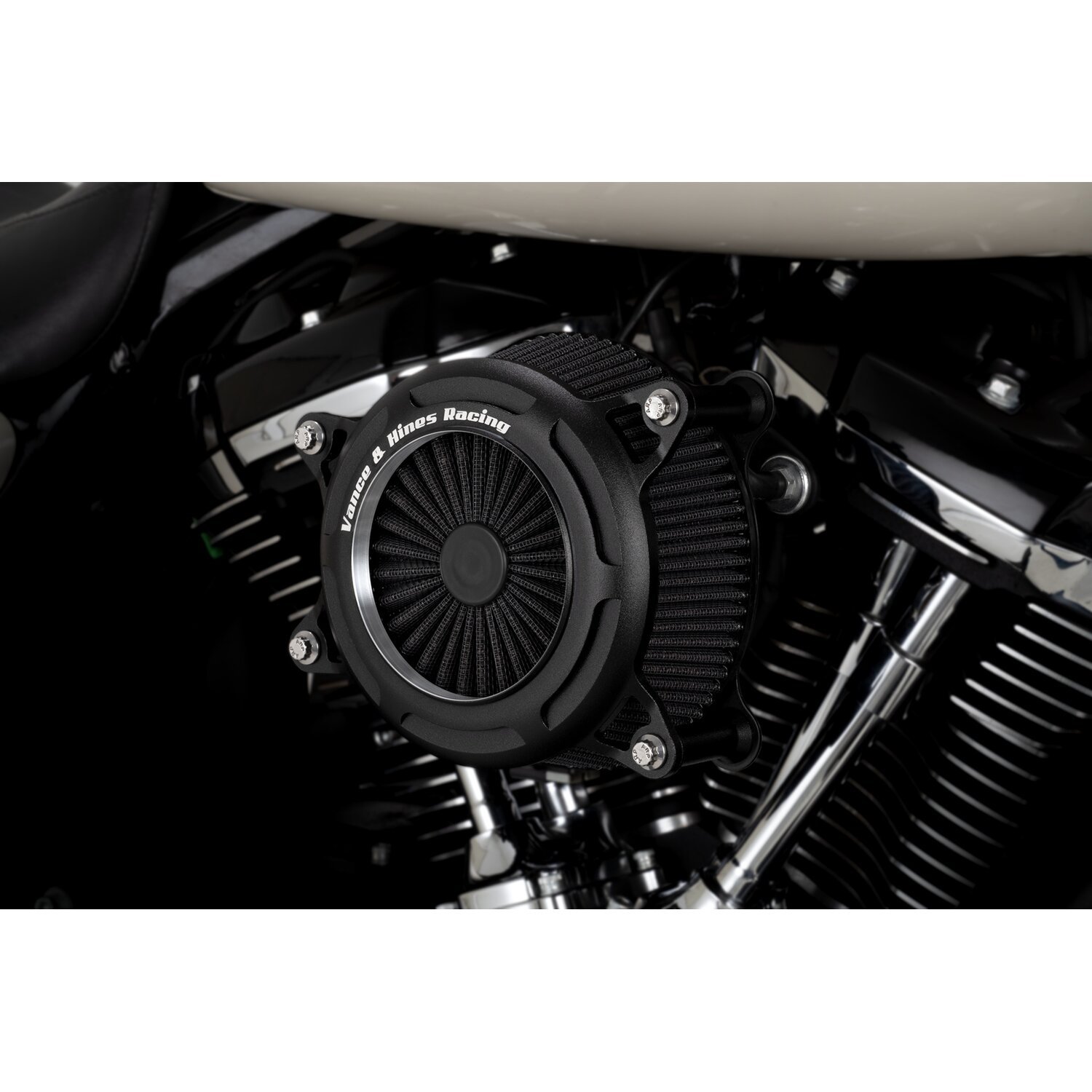 Vance & Hines, VO2 Onyx air cleaner, Black, Matte