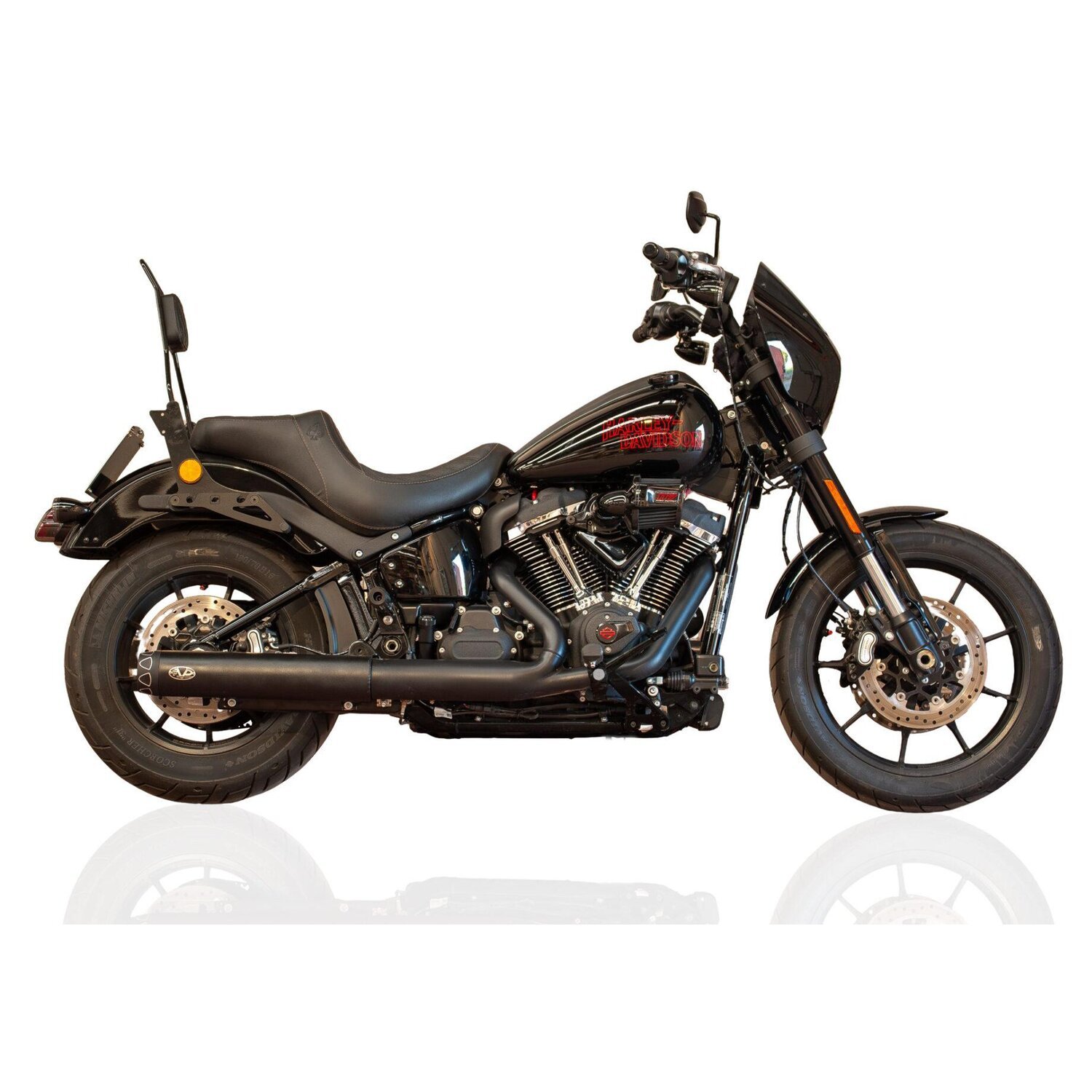 V performance, 2-1 slip-on muffler. Rebel series