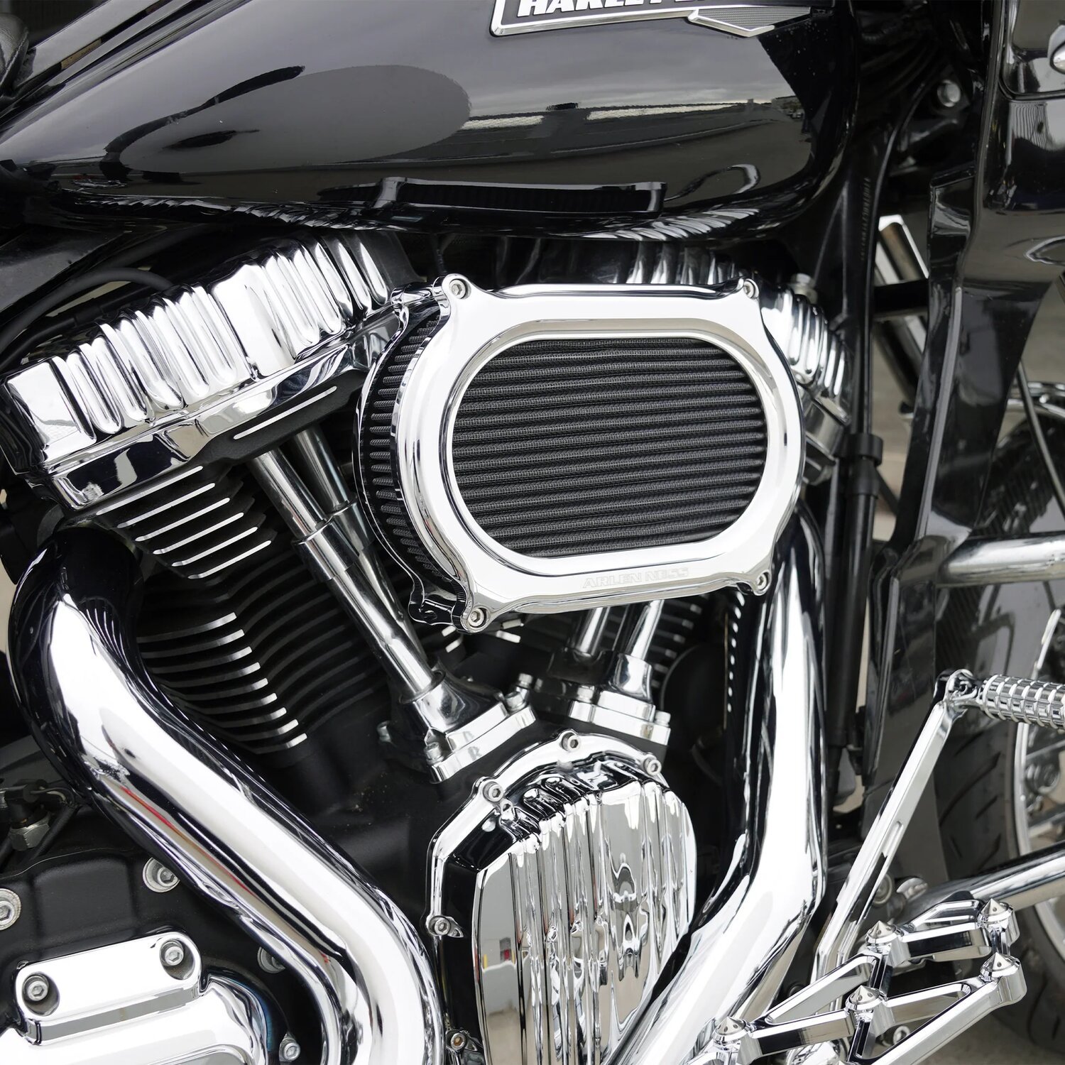 Arlen Ness, Stage 2 Oval air cleaner kit, Chrome