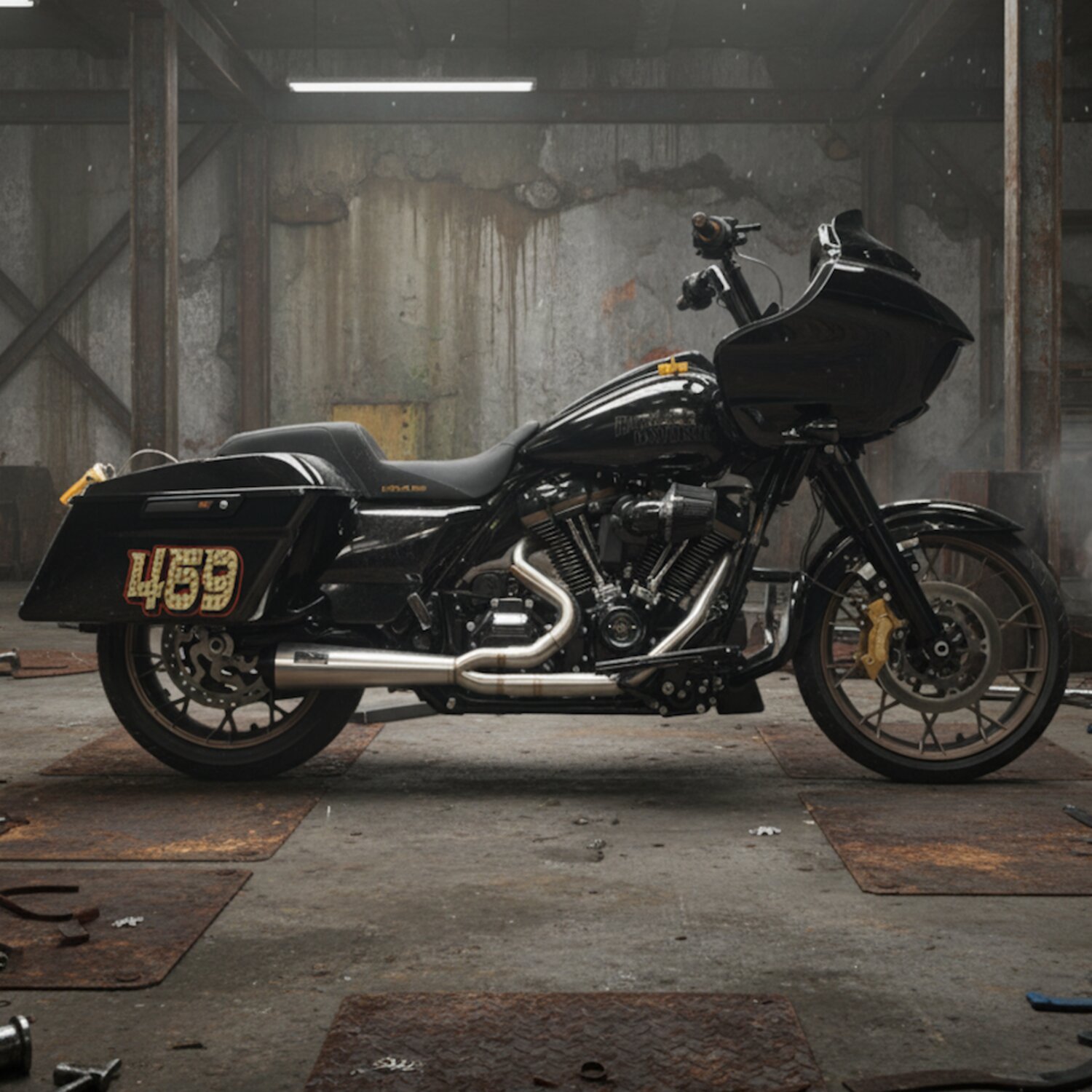 Malparidos, M8 Touring 2-1 exhaust. SS Satin. Euro 4/5