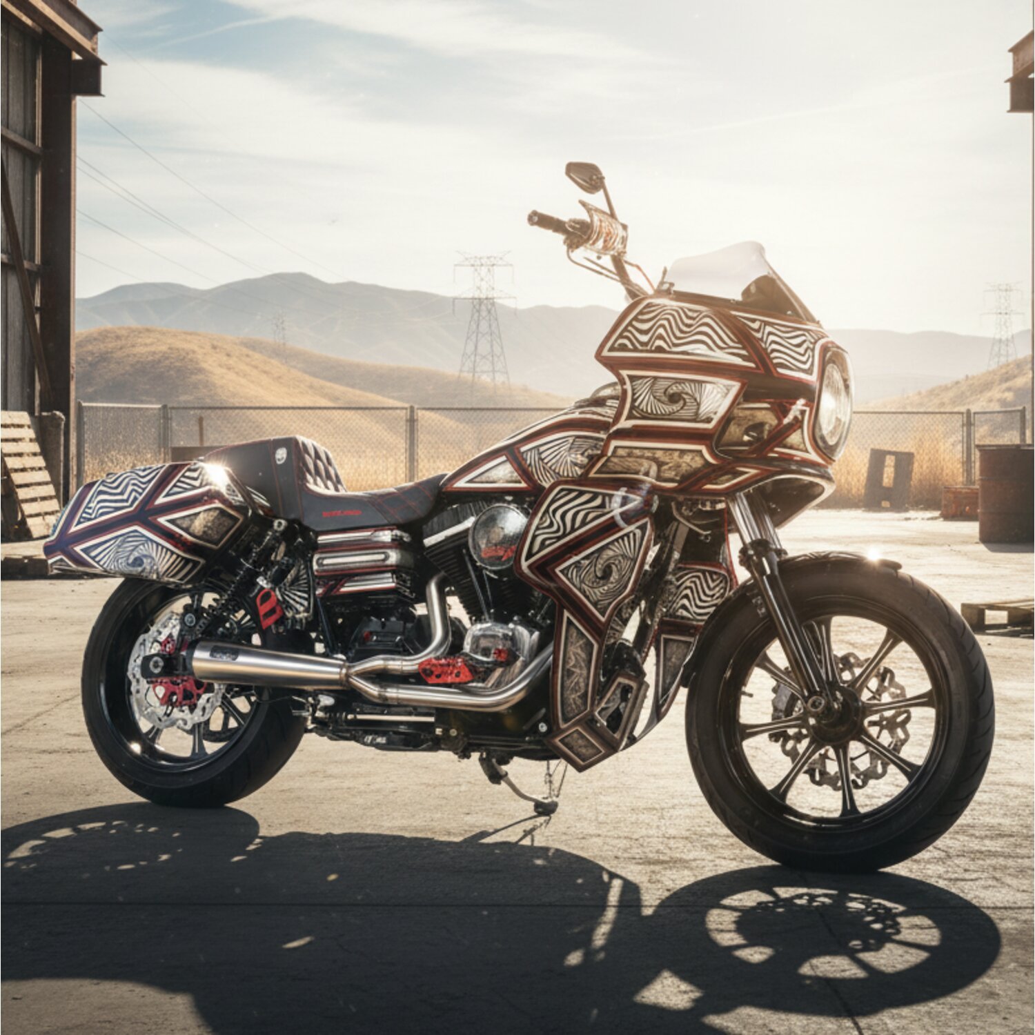 Malparidos, 6-sp TC Dyna 2-1 exhaust. SS Polished. Euro 3
