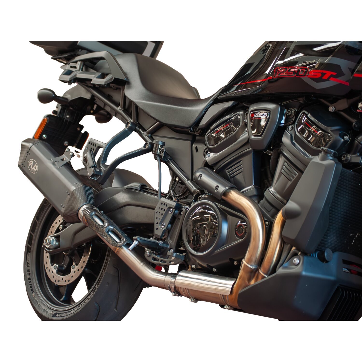 V Performance, Tourance slip-on muffler Pan America, Black