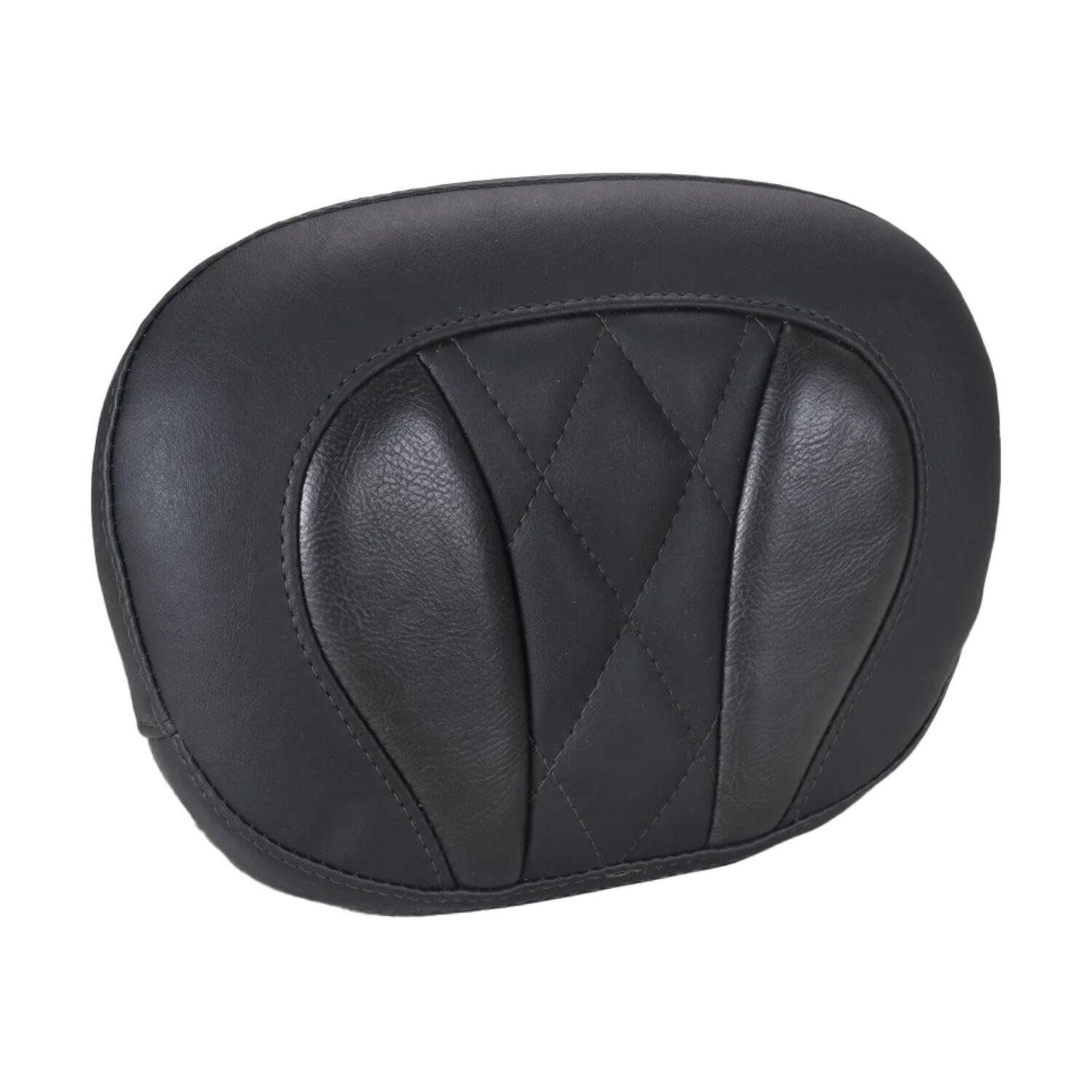 Mustang, sissy bar back pad. Black. Deluxe Diamond