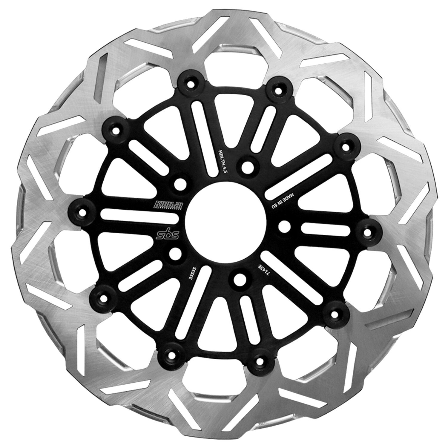 Kodlin by SBS, '10-spoke' brake rotor front L/R