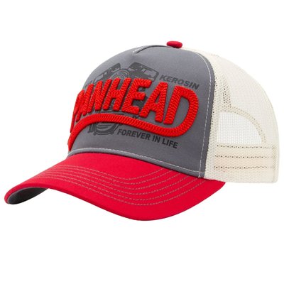 Do you love engines that made history? Then this King Kerosin cap with a large 3D "PANHEAD" embroidery is exactly your style! The classic mesh insert ensures breathability, while the curved visor and striking contrast stitching complete the vintage vibe. The snapback closure lets you easily adjust the fit. The highlight: the raised embroidery with an engine illustration print in the background, perfect for fans of old cars with character!