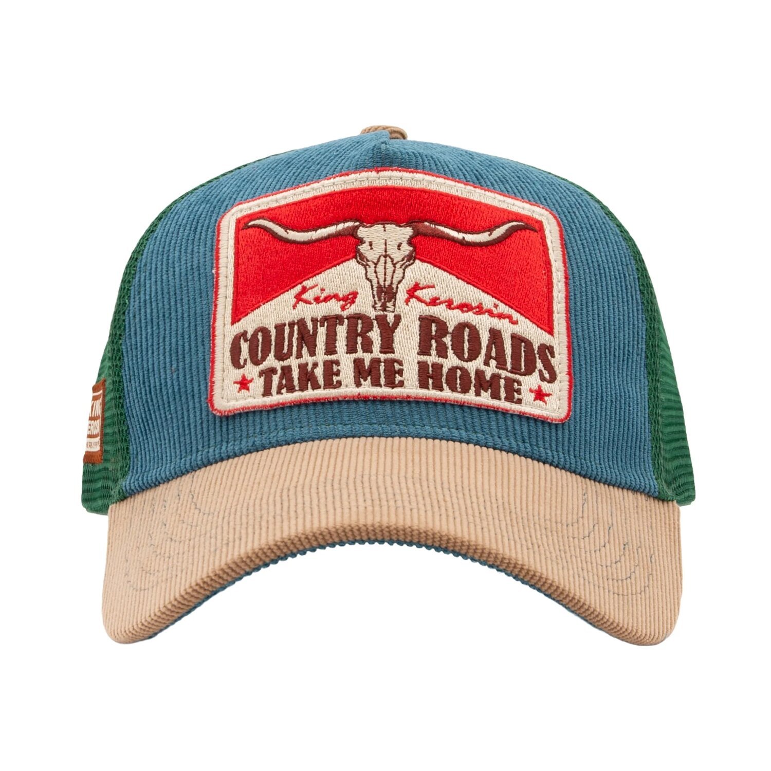 King Kerosin Country Roads cap, smoke, Blue