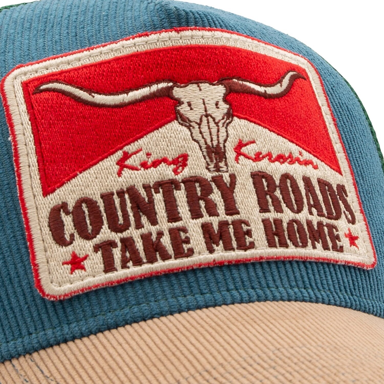 King Kerosin Country Roads cap, smoke, Blue