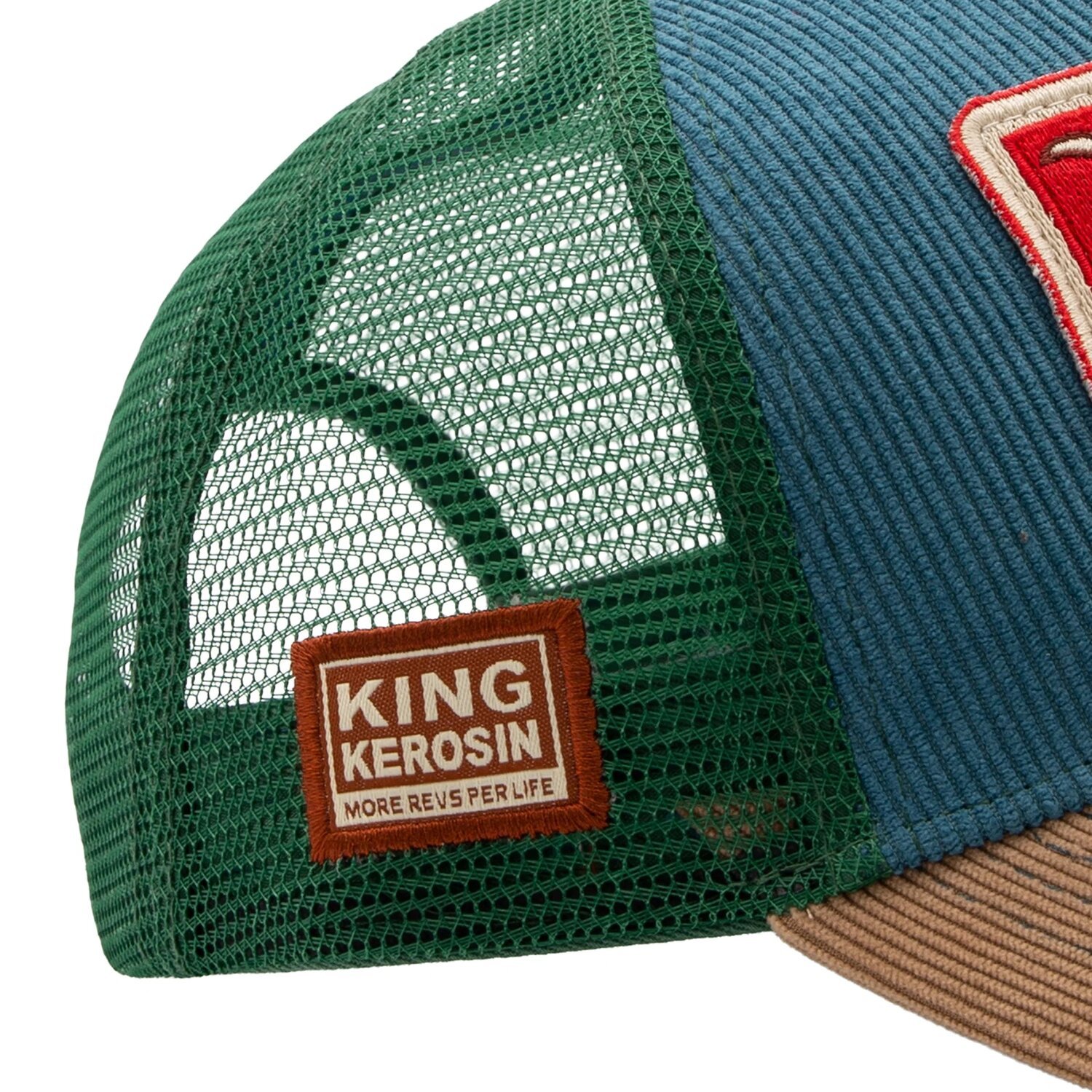 King Kerosin Country Roads cap, smoke, Blue