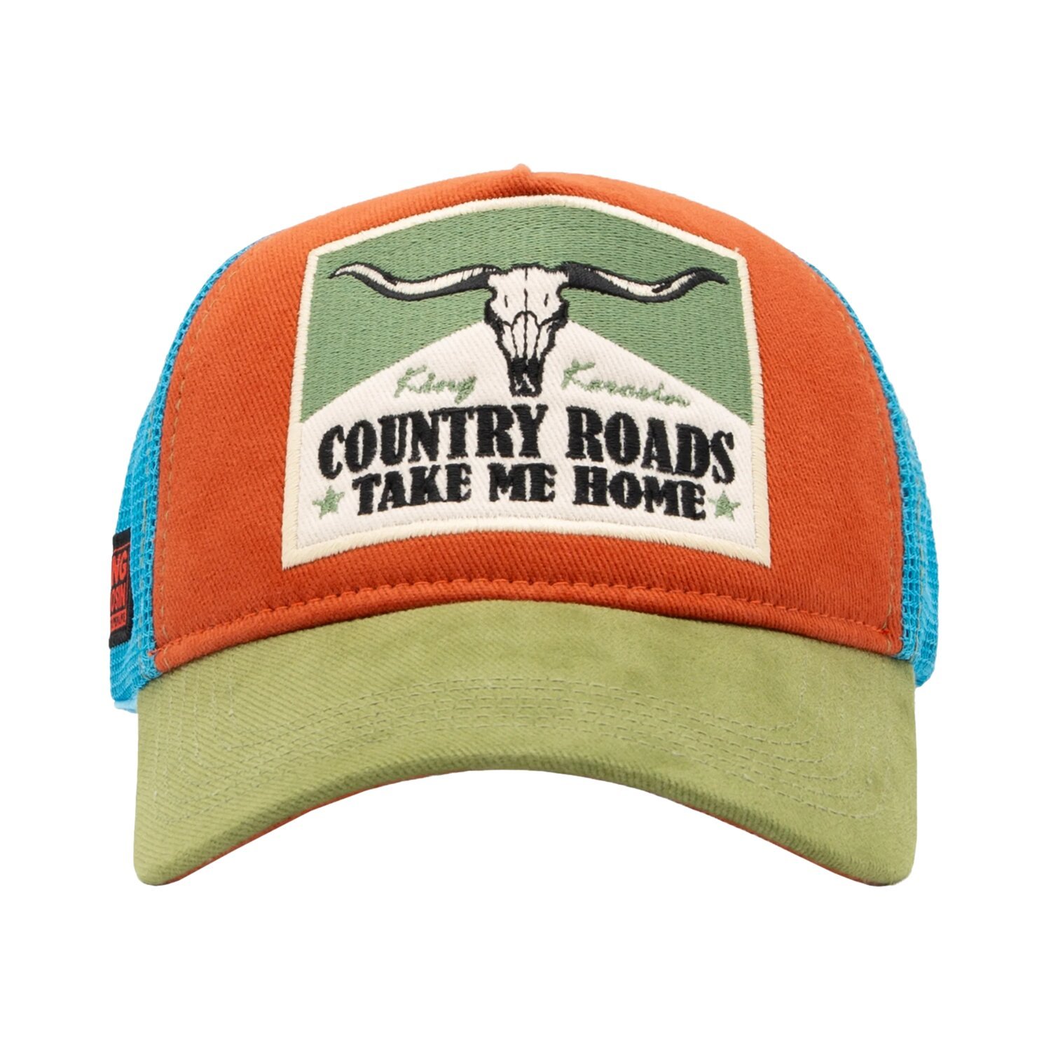 King Kerosin Country Roads cap, Orange, green