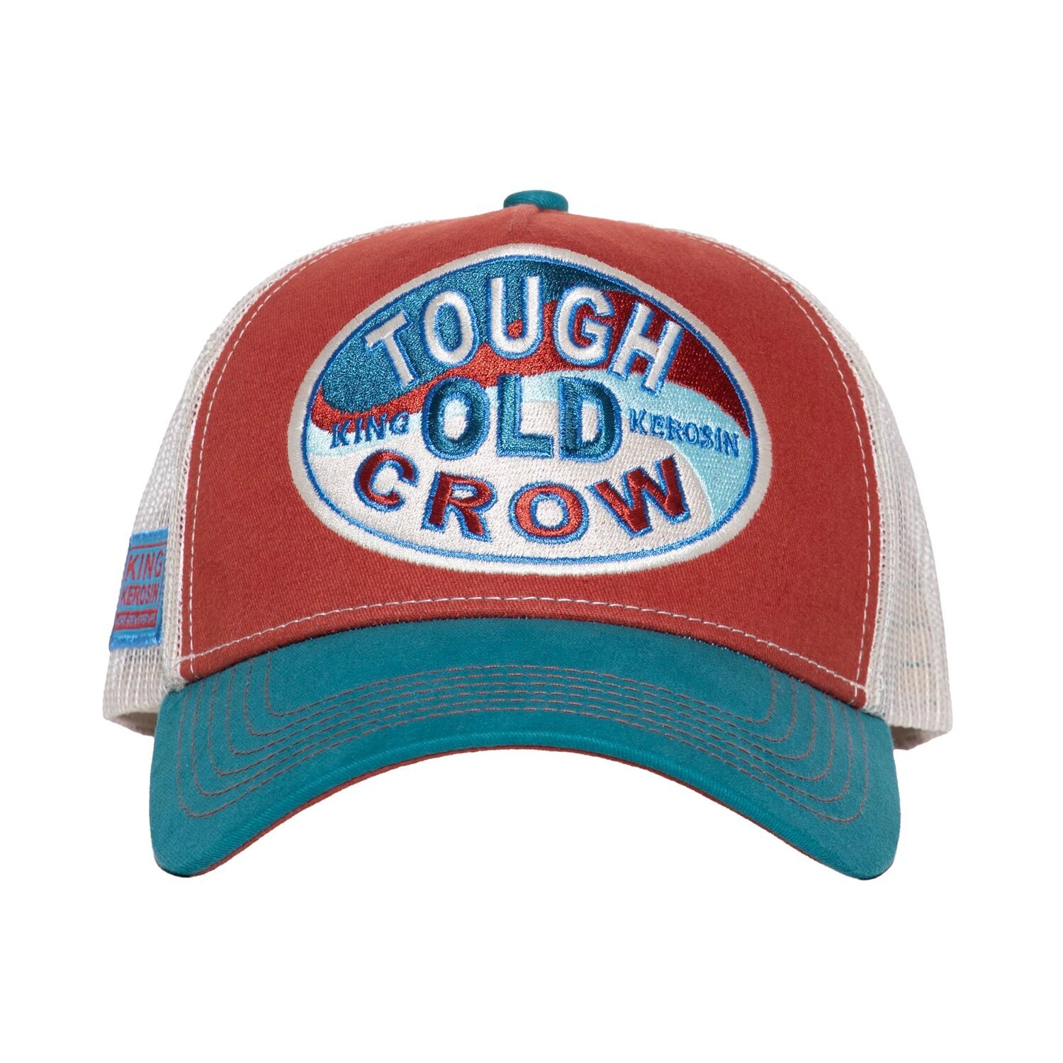 King Kerosin Tough old crow cap, Red, blue