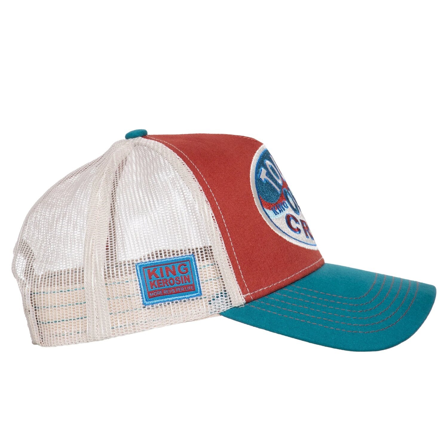 King Kerosin Tough old crow cap, Red, blue