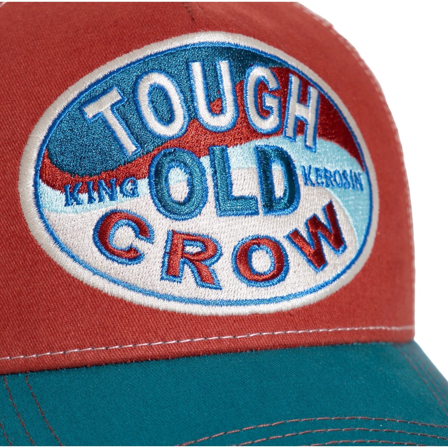 King Kerosin Tough old crow cap, Red, blue