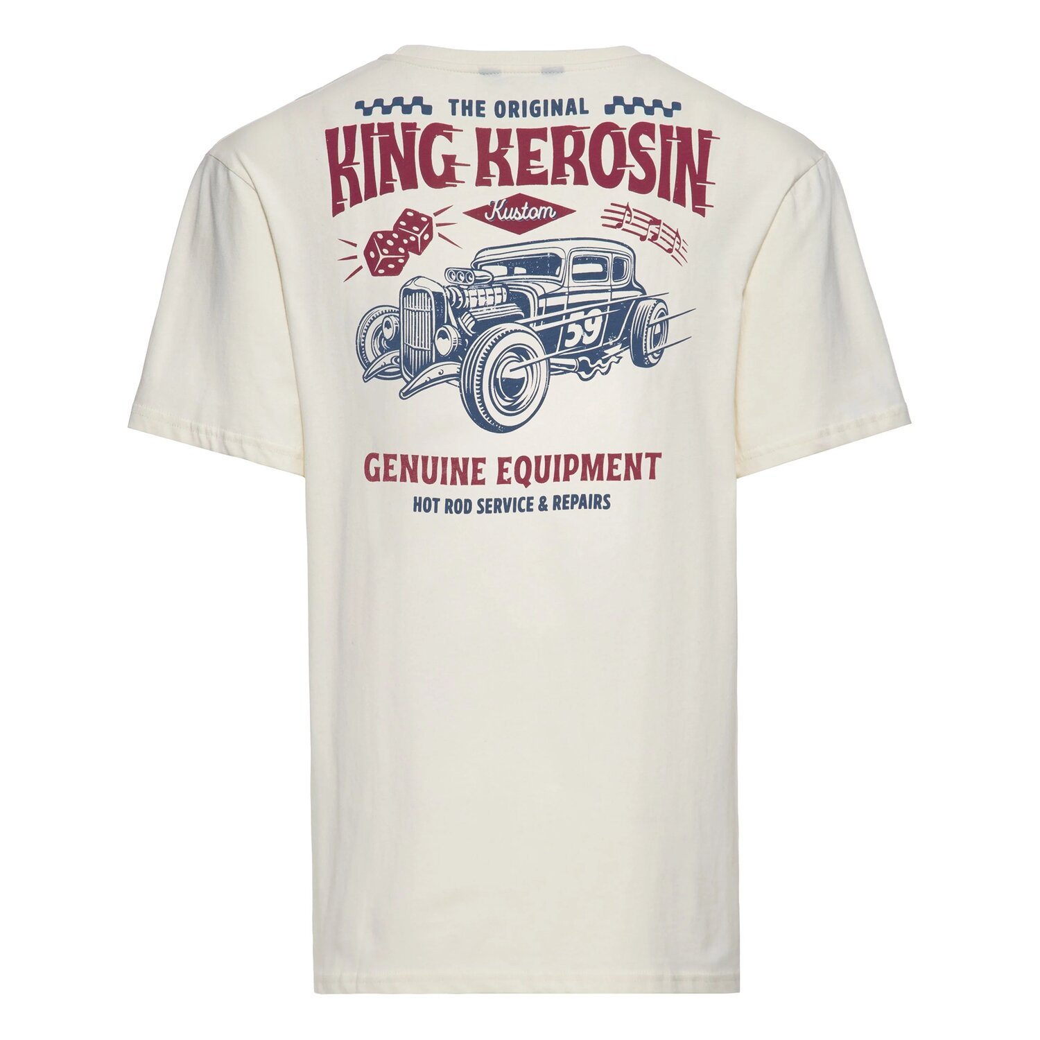 King Kerosin Hot Rod Service t-shirt, offwhite, 2XL