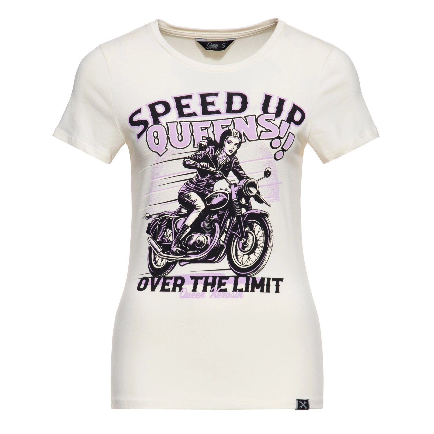 Queen Kerosin Speed up Queens t-shirt, offwhite, XS