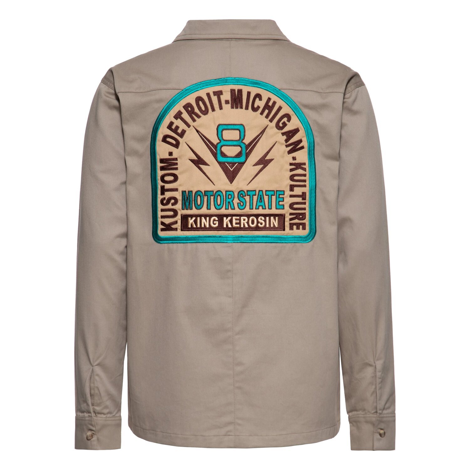 King Kerosin Motorstate shirt, Khaki, M