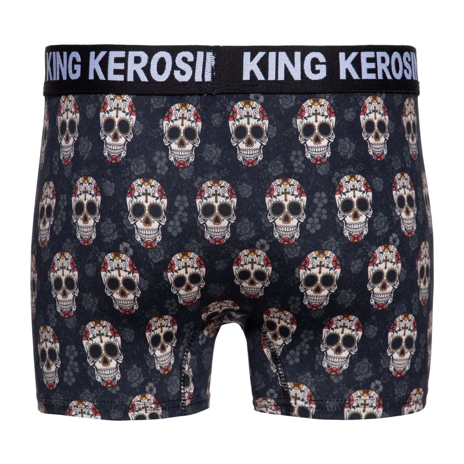 King Kerosin Sugar skull underwear, Black, M