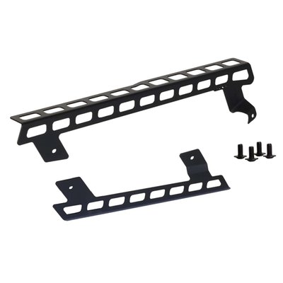Stainless steel matte black powder coated 2-piece belt cover which offers upper and lower belt protection. Installs to the OEM mounts and mounting hardware kit is included.
OEM replacement reference 60300213 upper and 60300212 lower belt guard.