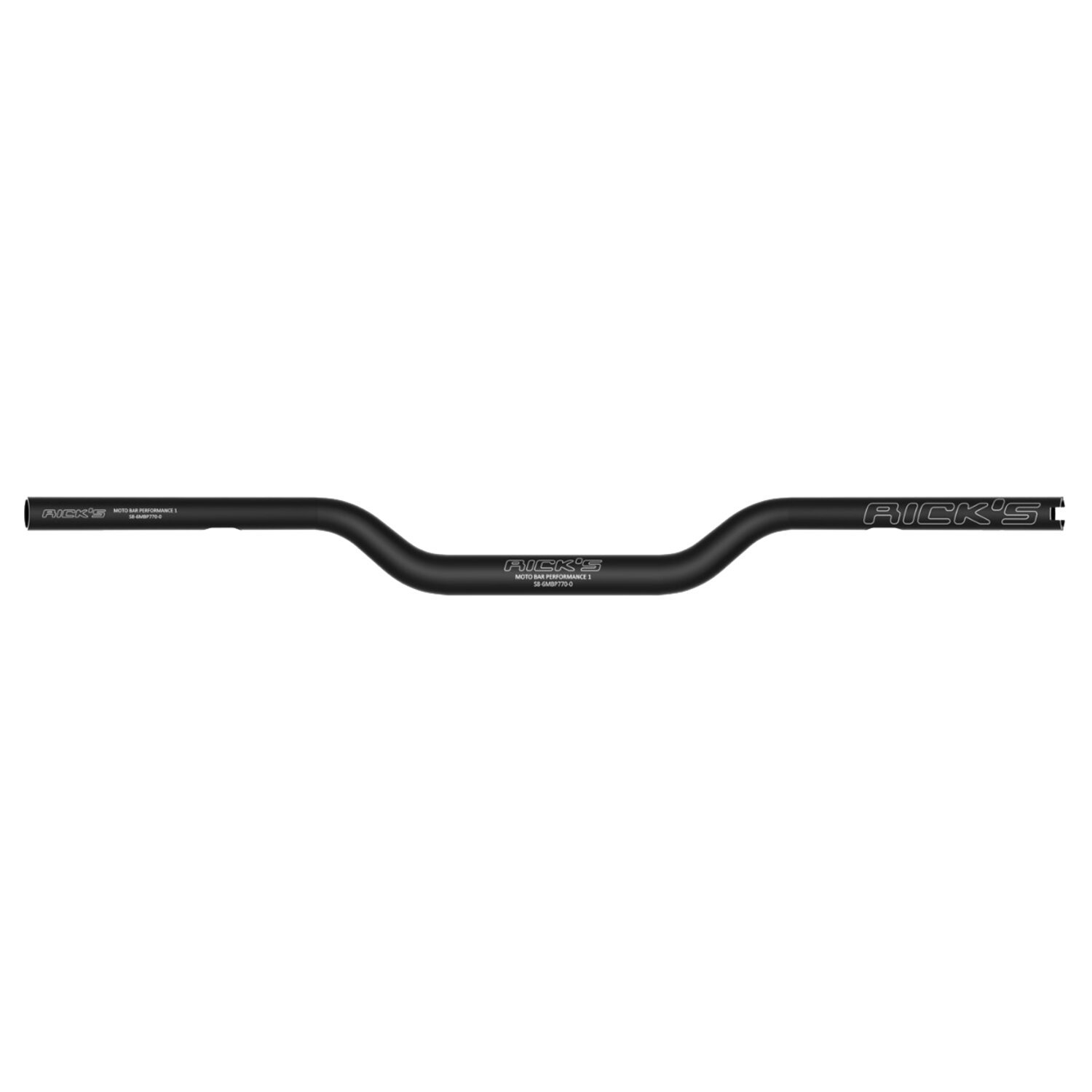 Rick's Motorcycles, Clubstyle Performance 1 handlebar, Black, Anodized