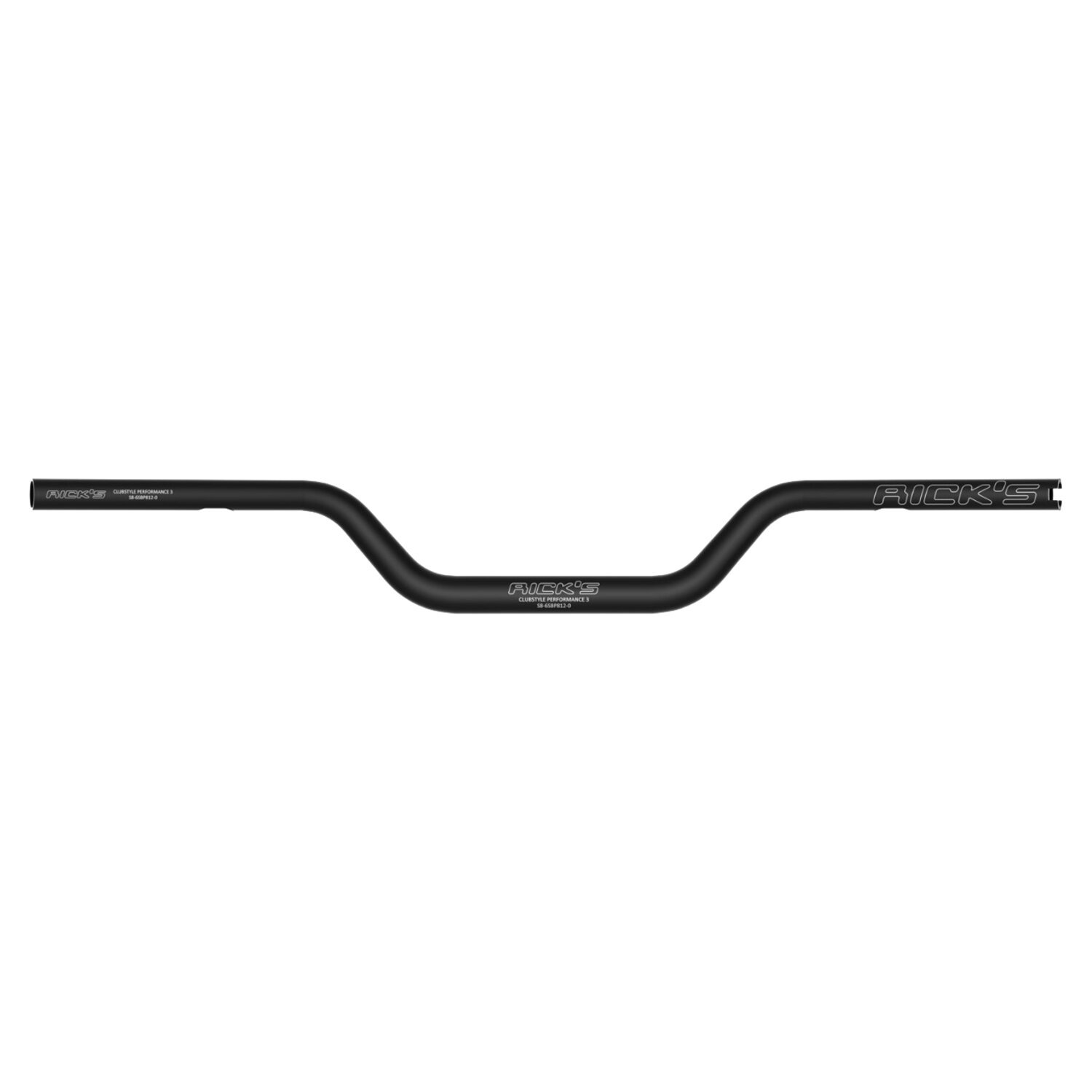 Rick's Motorcycles, Clubstyle Performance 3 handlebar, Black, Anodized