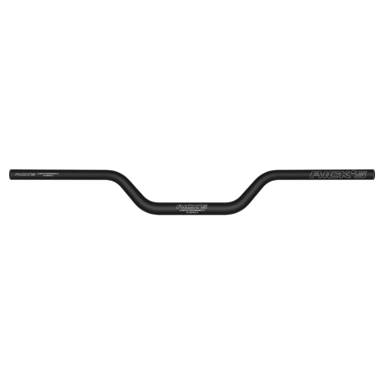 Rick's Motorcycles, Clubstyle Performance 3T handlebar, Black, Anodized