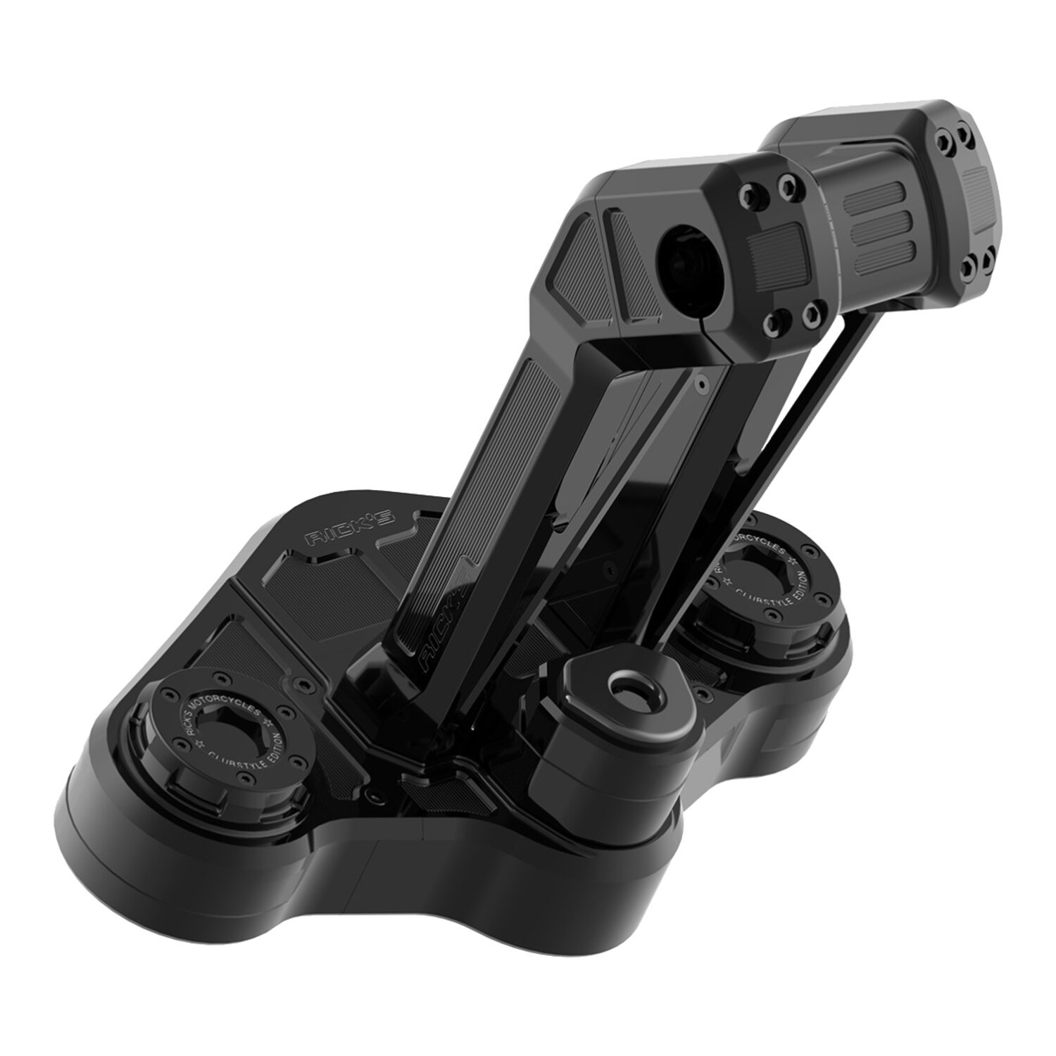 Rick's Motorcycles, Clubstyle Touring riser kit 10, Black, Anodized