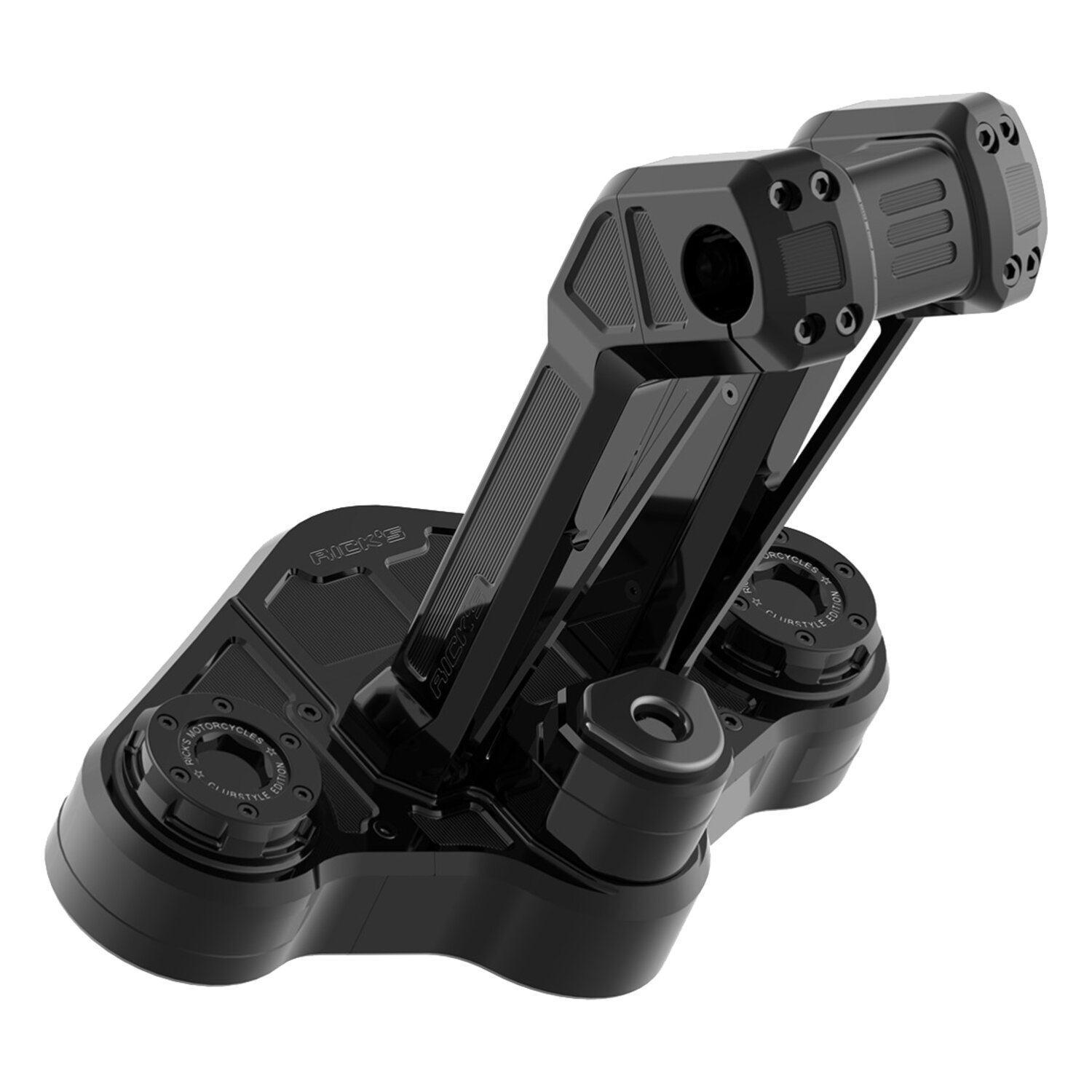 Rick's Motorcycles, Clubstyle Touring riser kit 11.5, Black, Anodized