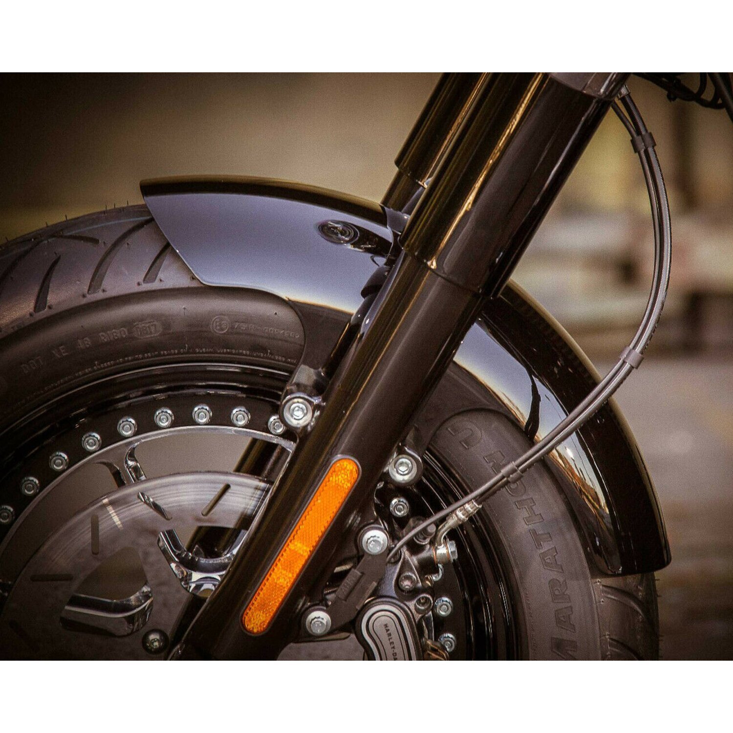 Rick's Motorcycles, Softail 16" custom front fender. Long
