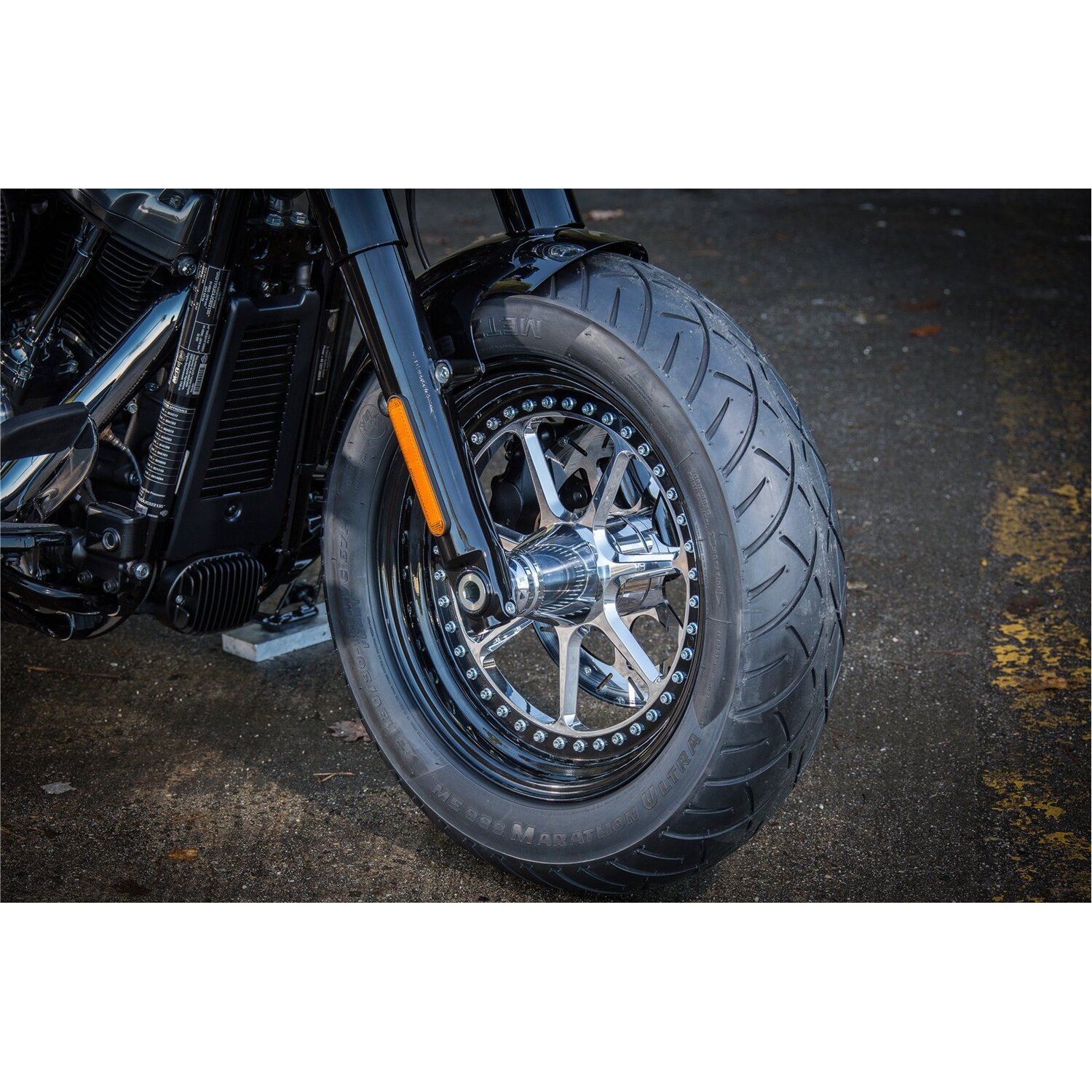 Rick's Motorcycles, Softail 16" custom front fender. Long