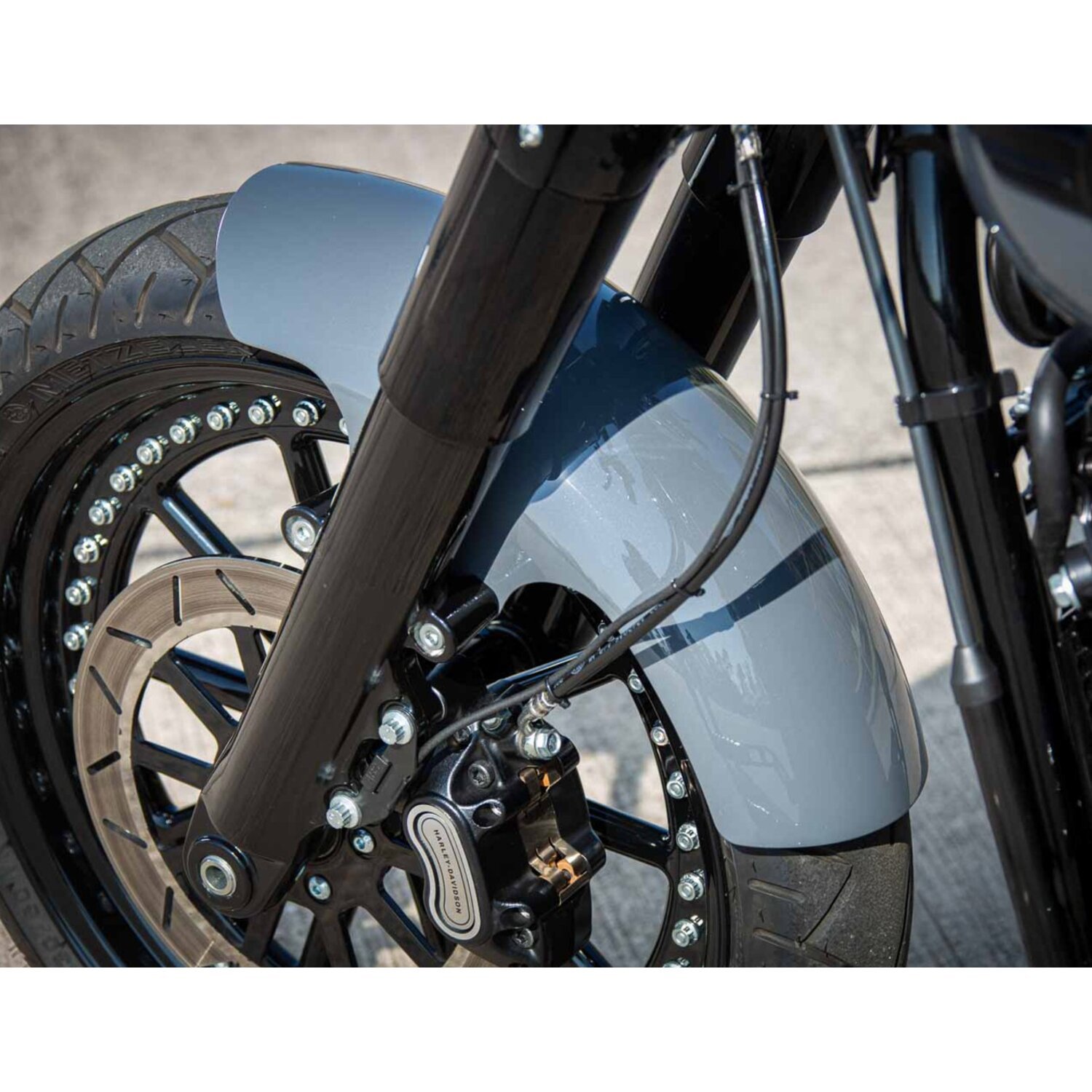 Rick's Motorcycles, Softail 18" custom front fender. Long