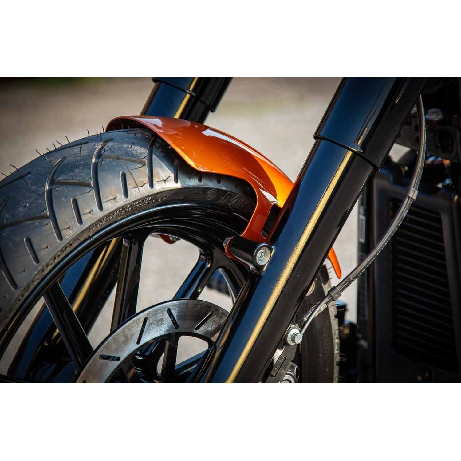 Rick's Motorcycles, Softail 16" custom front fender. Short
