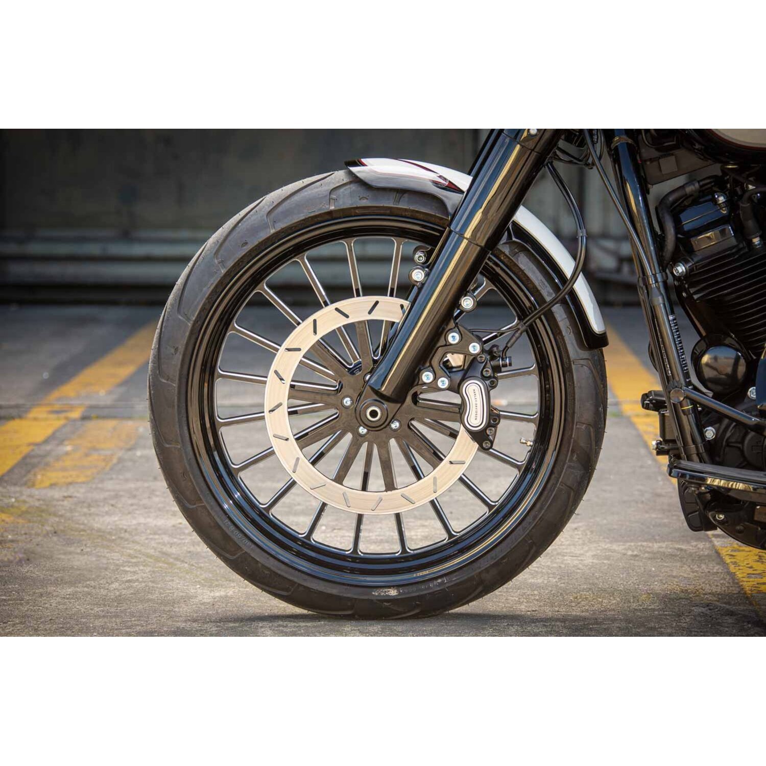 Rick's Motorcycles, Softail 21" custom front fender. Long