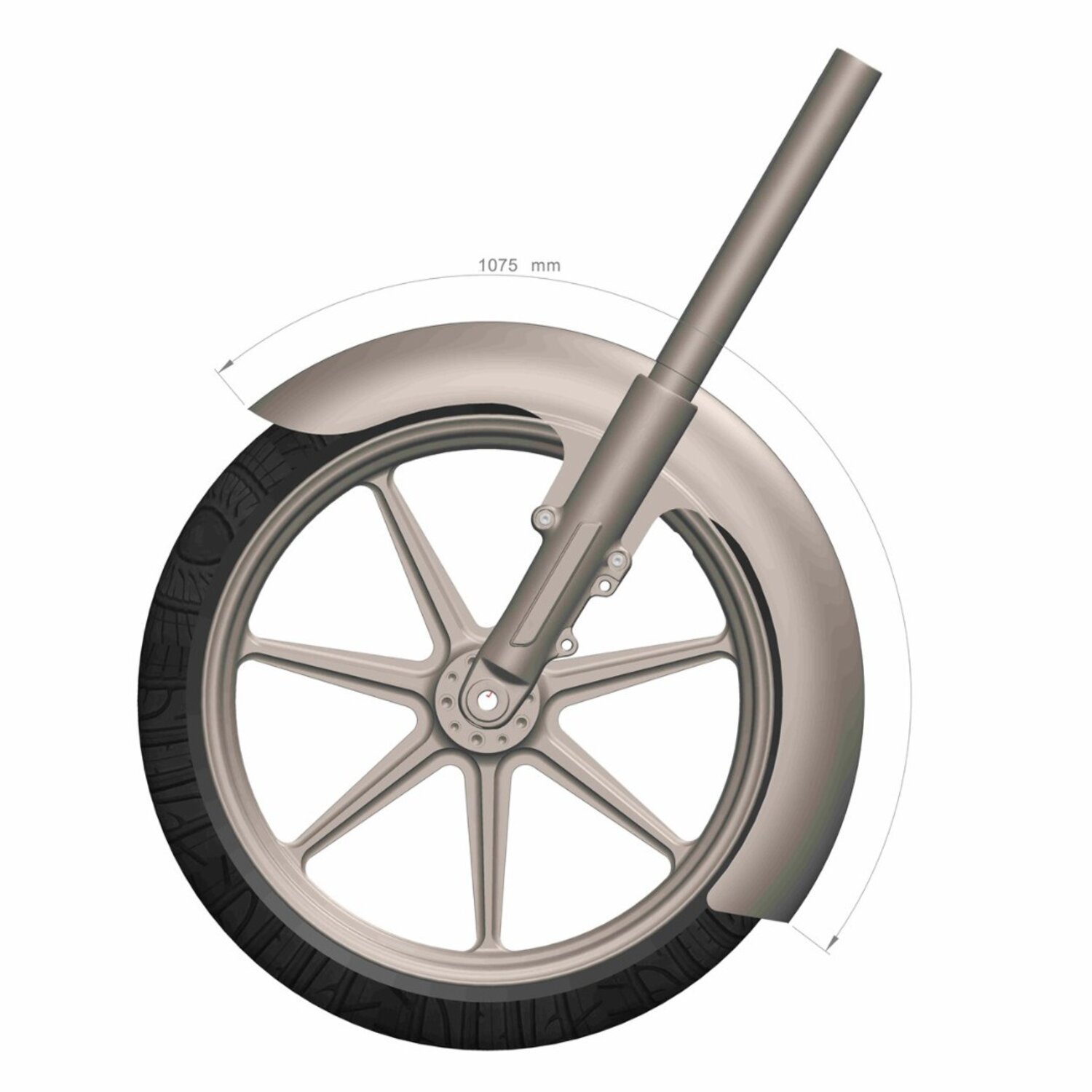 Rick's Motorcycles, 21" front fender Touring 'Standard'