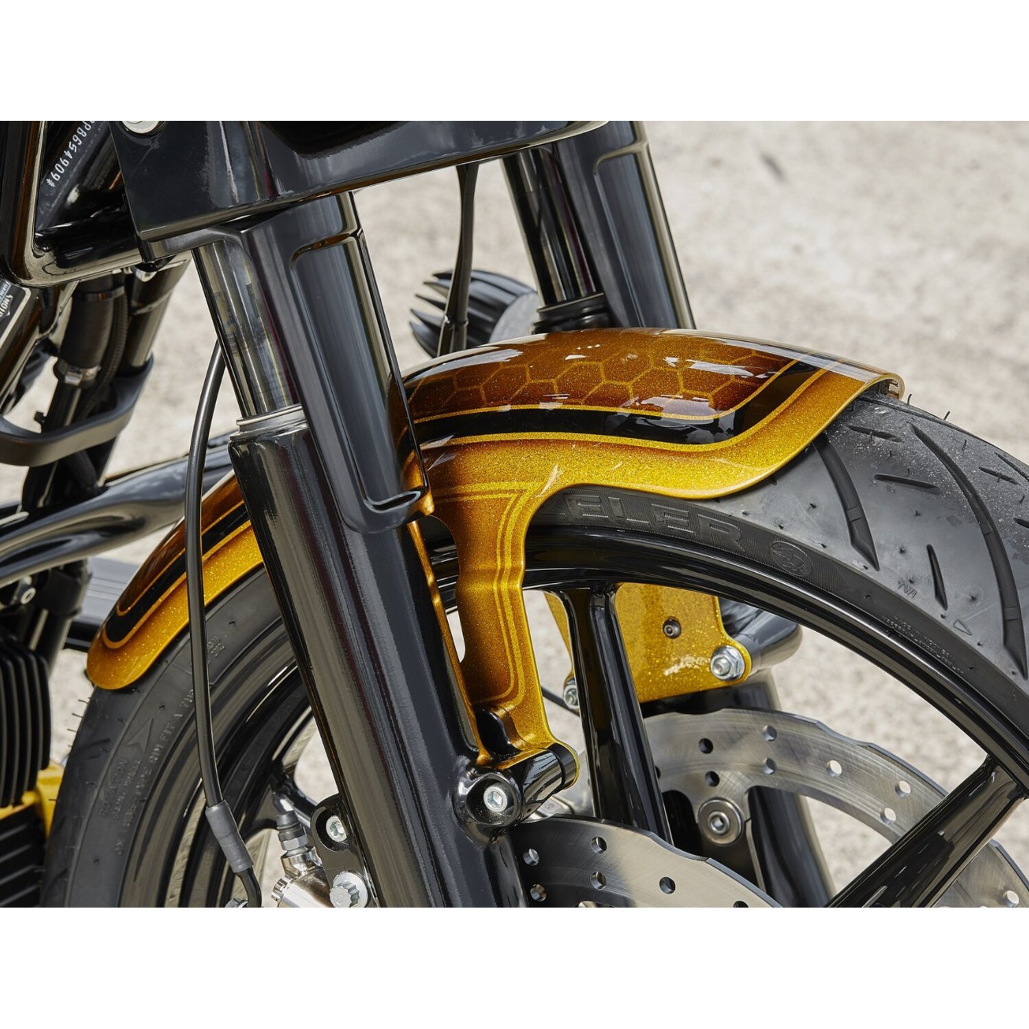 Rick's Motorcycles, 21" front fender Touring 'Shorty'