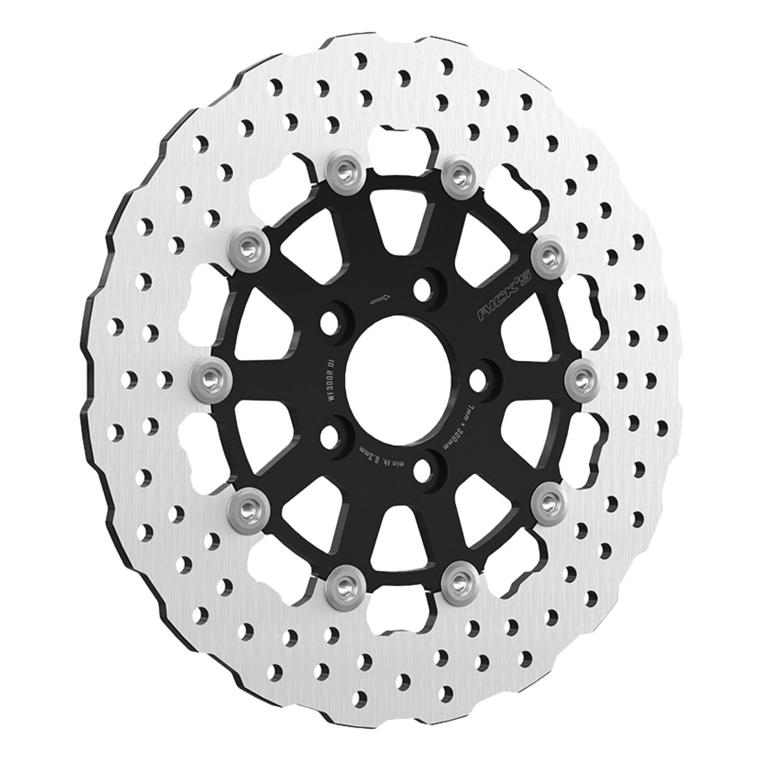 Rick's Motorcycles, rear Wave brake disc Steve Touring 11.8"