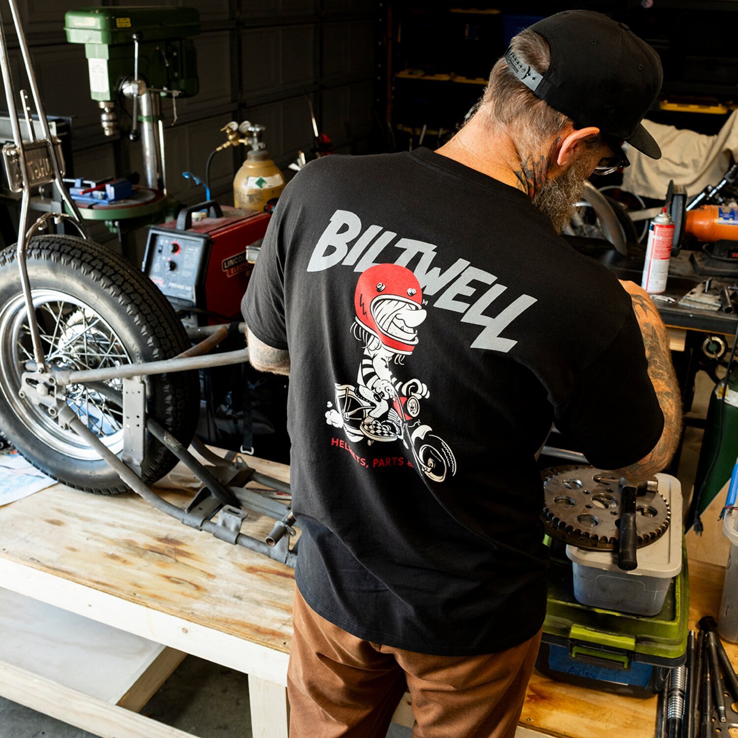 Biltwell Motorsickle t-shirt, Black, L
