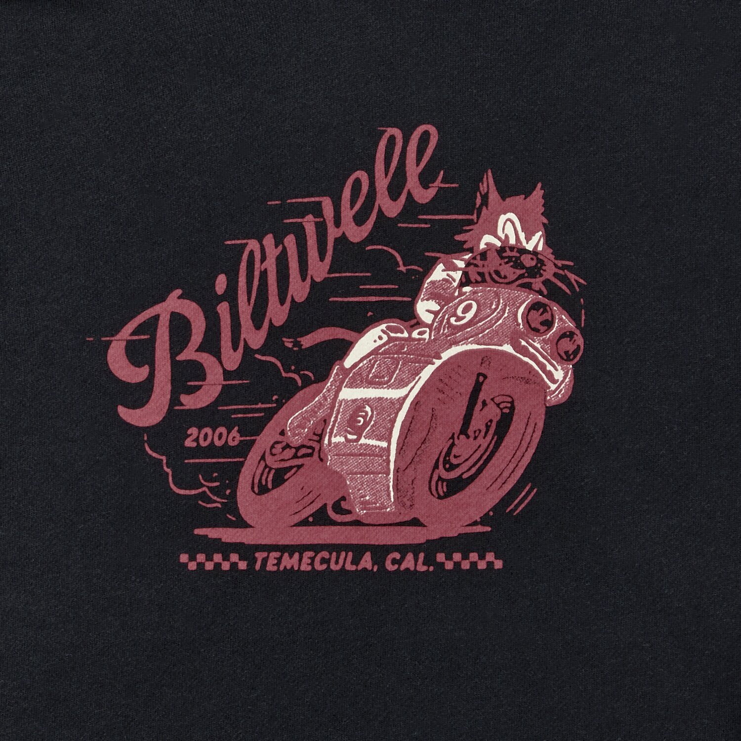 2XL — Biltwell Fast Cat hoodie black, 2XL