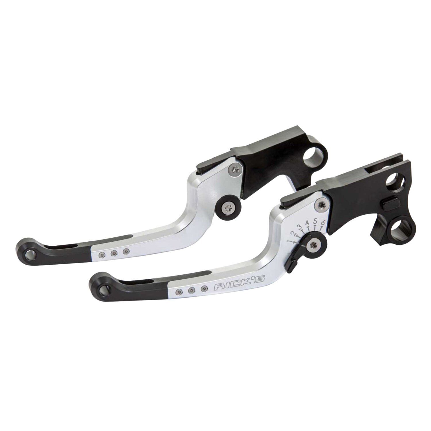 Rick's Motorcycles, Good Guys brake & clutch lever set B/S, Silver