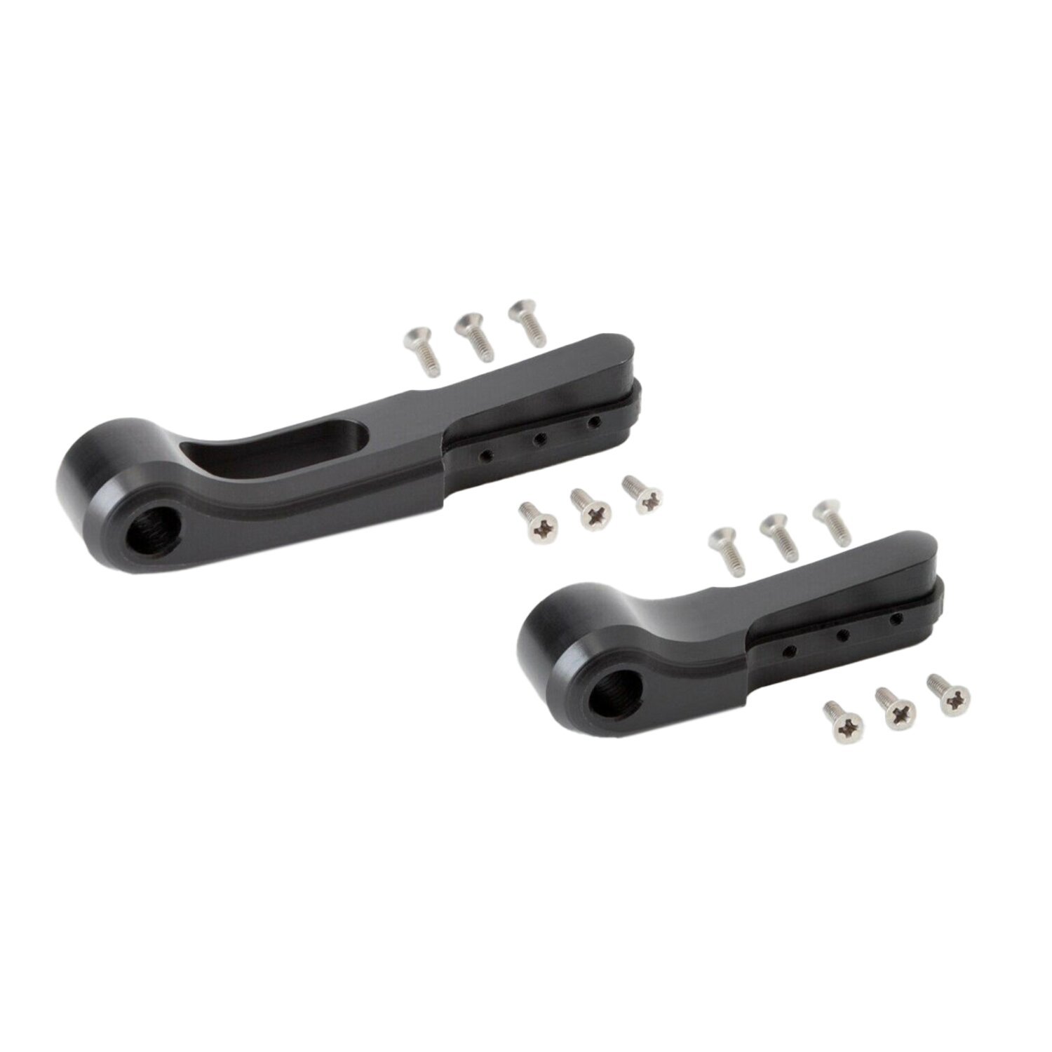 Rick's Motorcycles, Good Guys brake & clutch lever set, Black, Satin