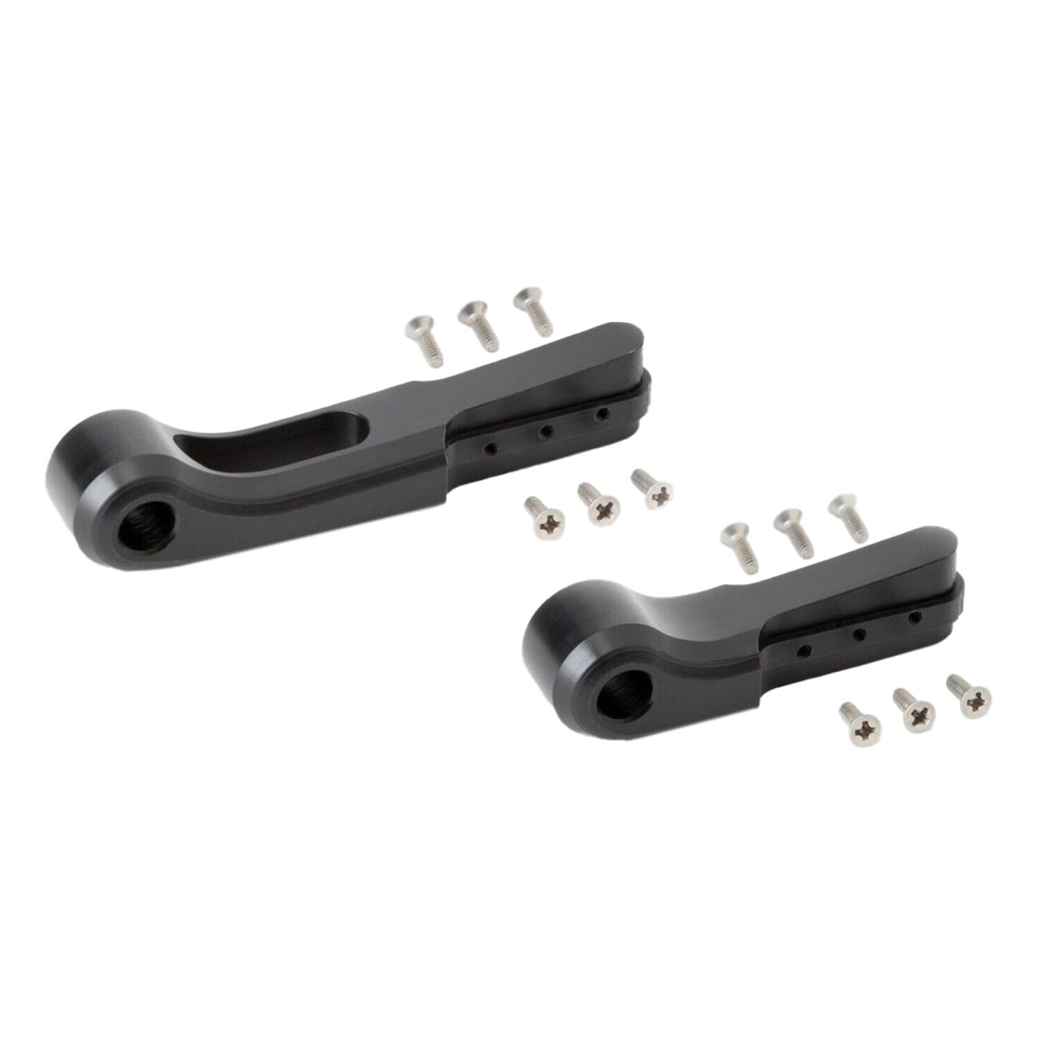 Rick's Motorcycles, Good Guys brake & clutch lever set B/S, Black, Satin