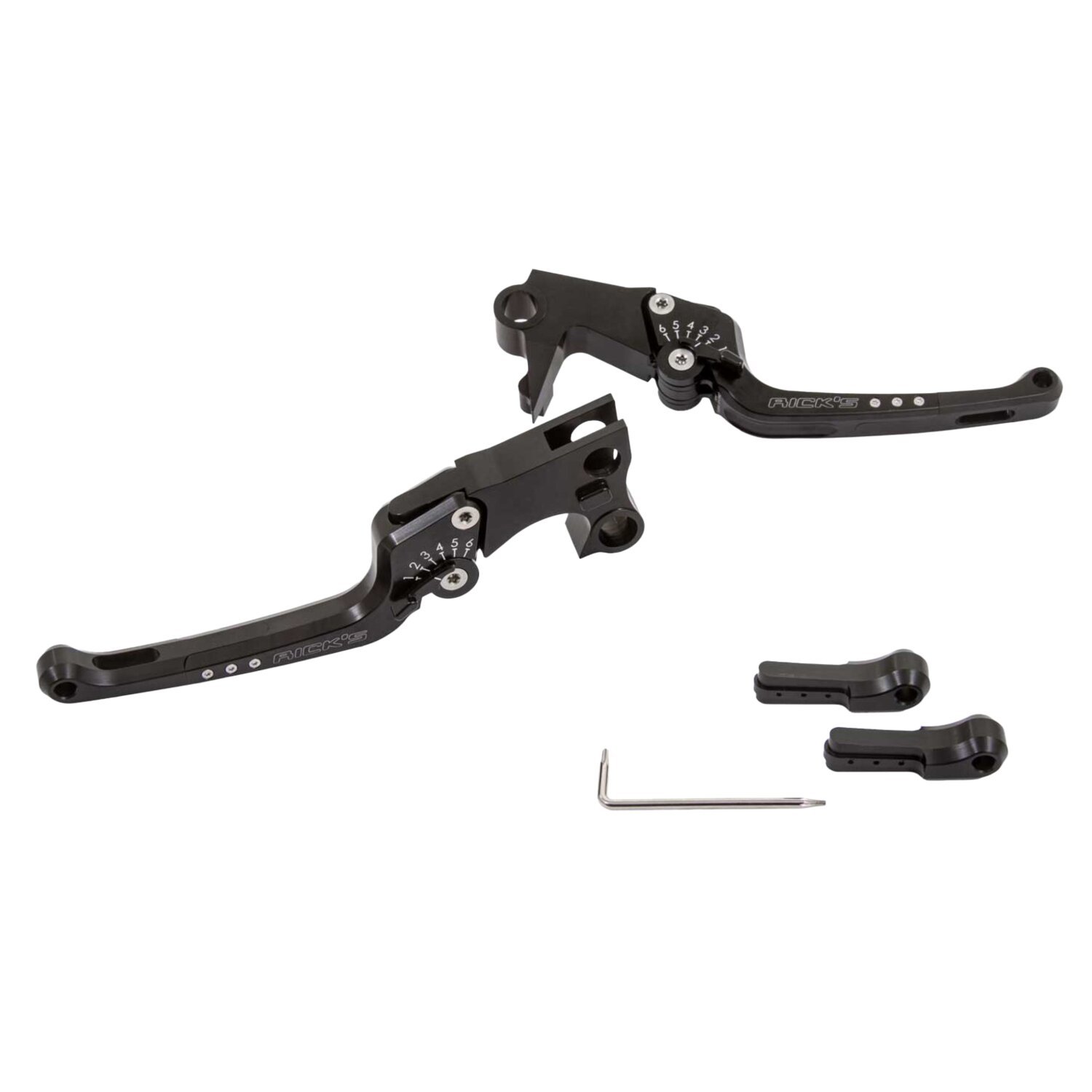 Rick's Motorcycles, Good Guys brake & clutch lever set Blk
